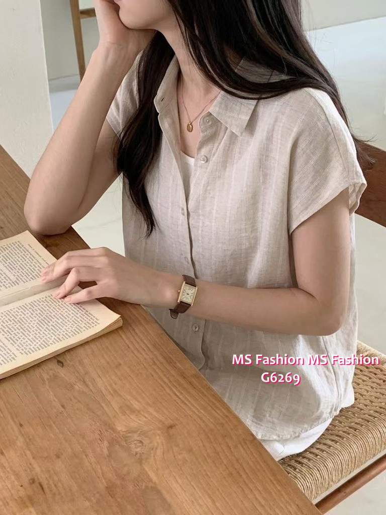 G6268 韓國🇰🇷假兩件條子top