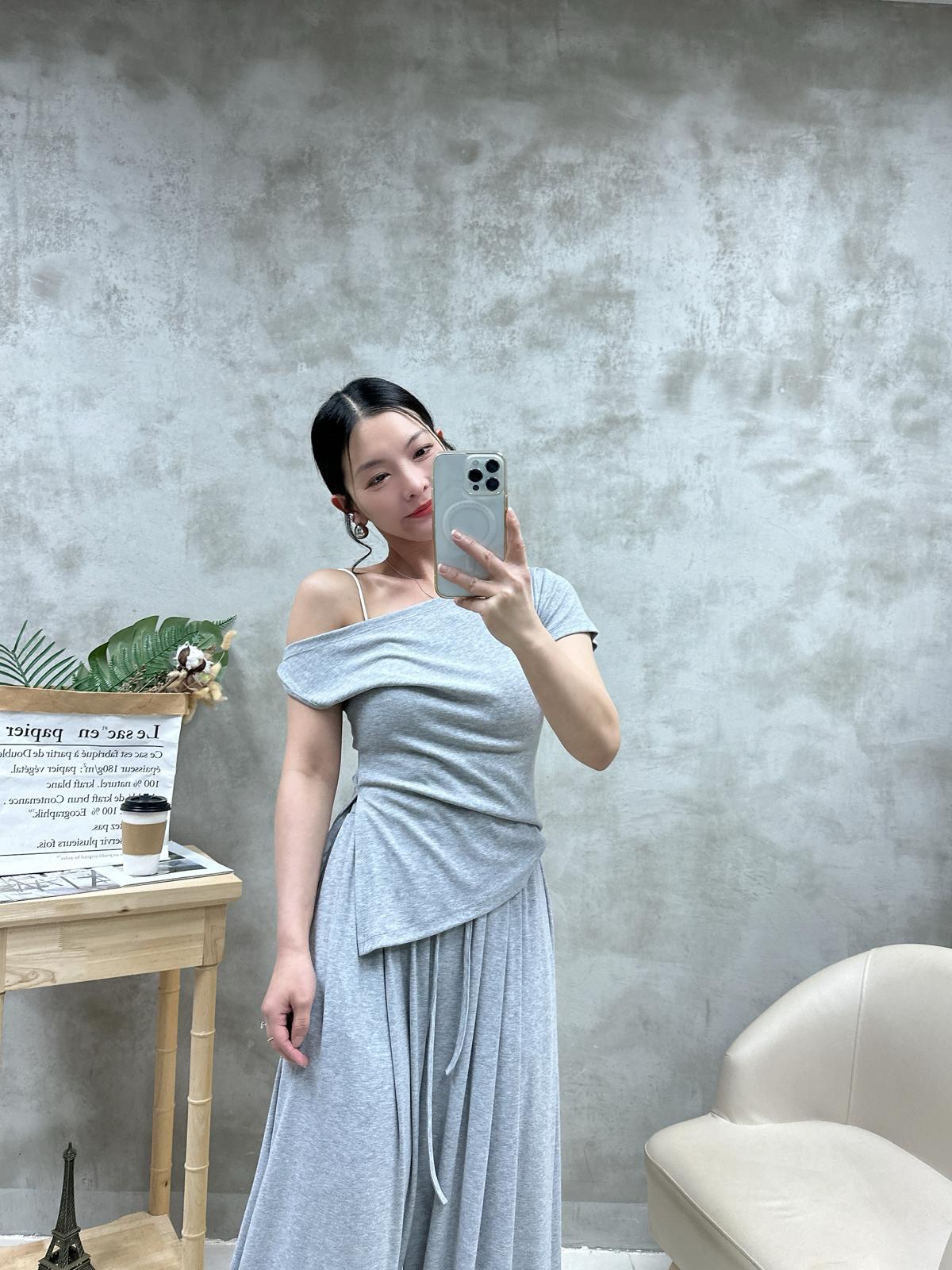 H06 鴛鴦袖扭結Top