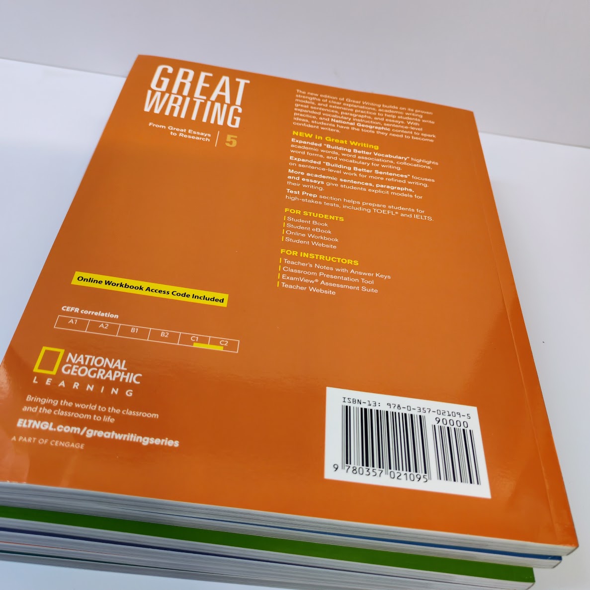 The Great Writing Series Fifth Edition | NATIONALGEOGRAPHIC LEARNING| F-5新版美國國家地理大寫作第五版  寫作教材    N19