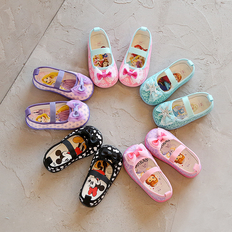 新款 Disney 公主小童帆布鞋 -1件 現貨