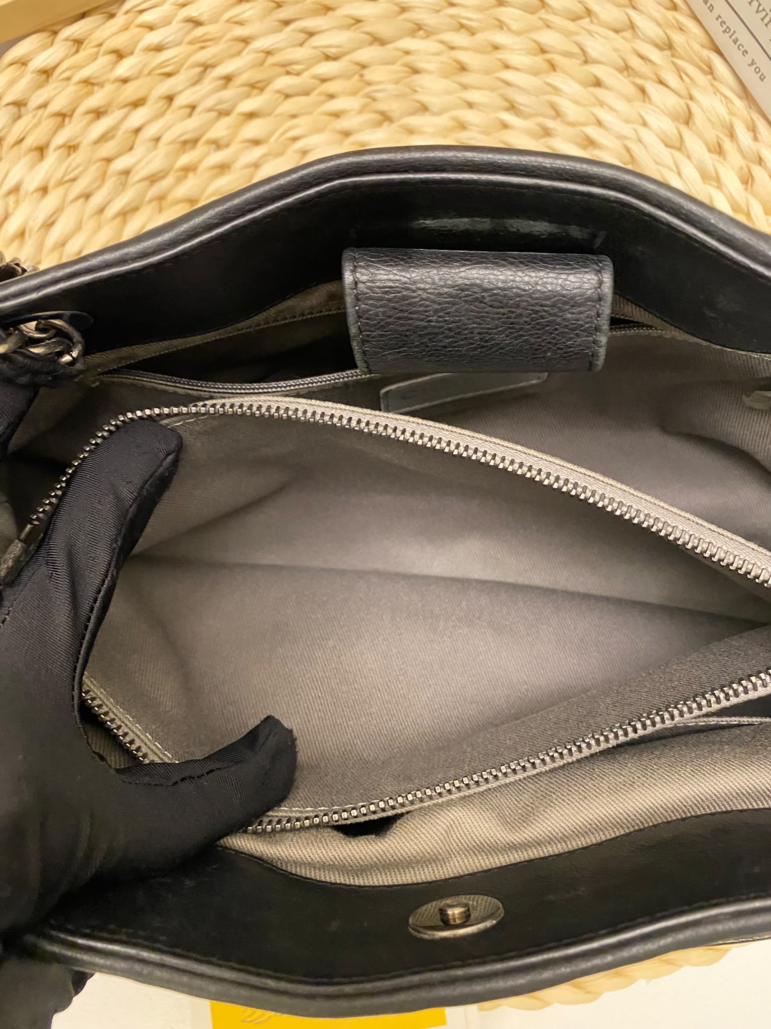 Chanel Quilted Crumpled Calfskin Tote Bag