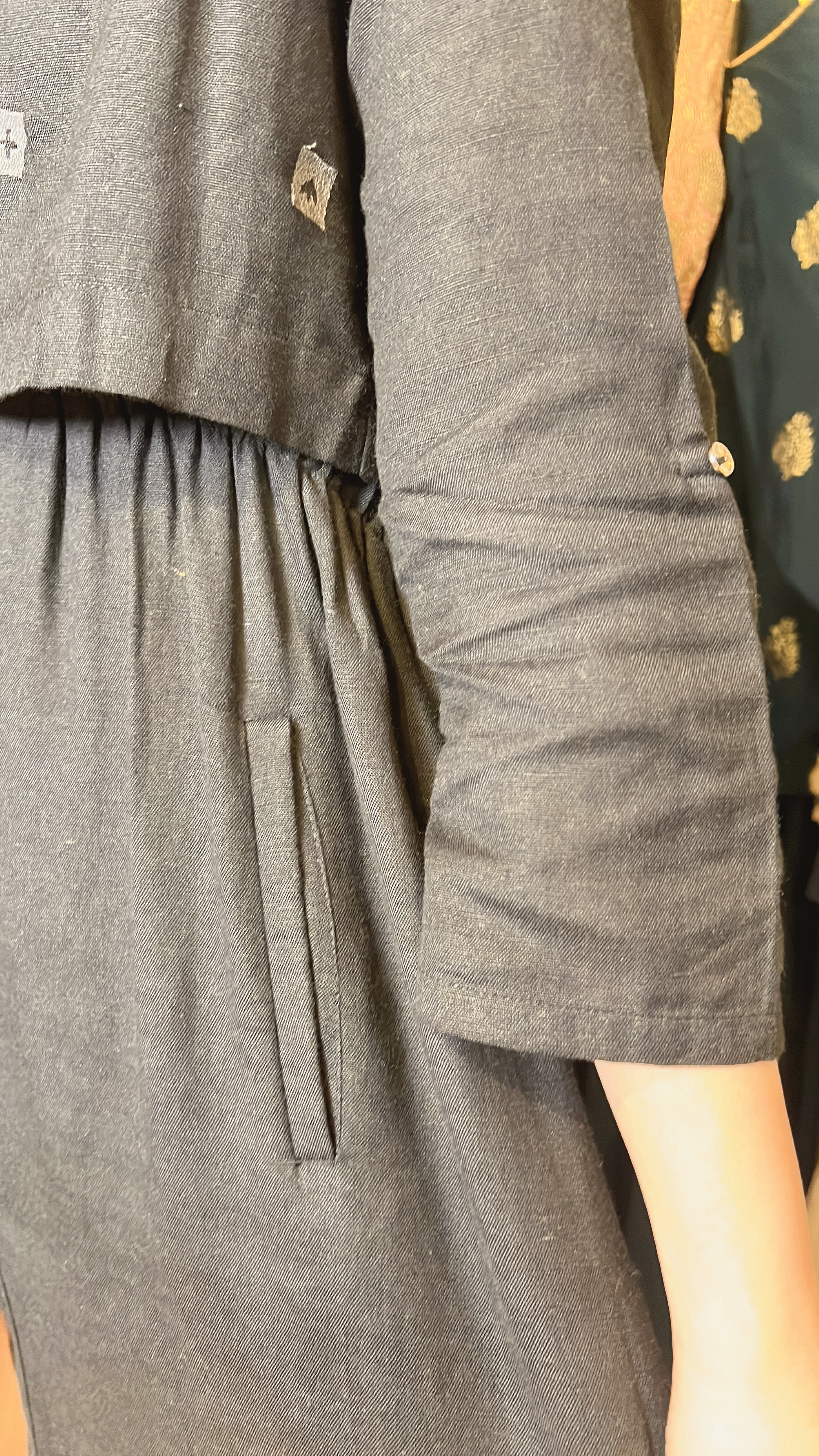 Black Simple fake 2 pcs OP 38" #1065