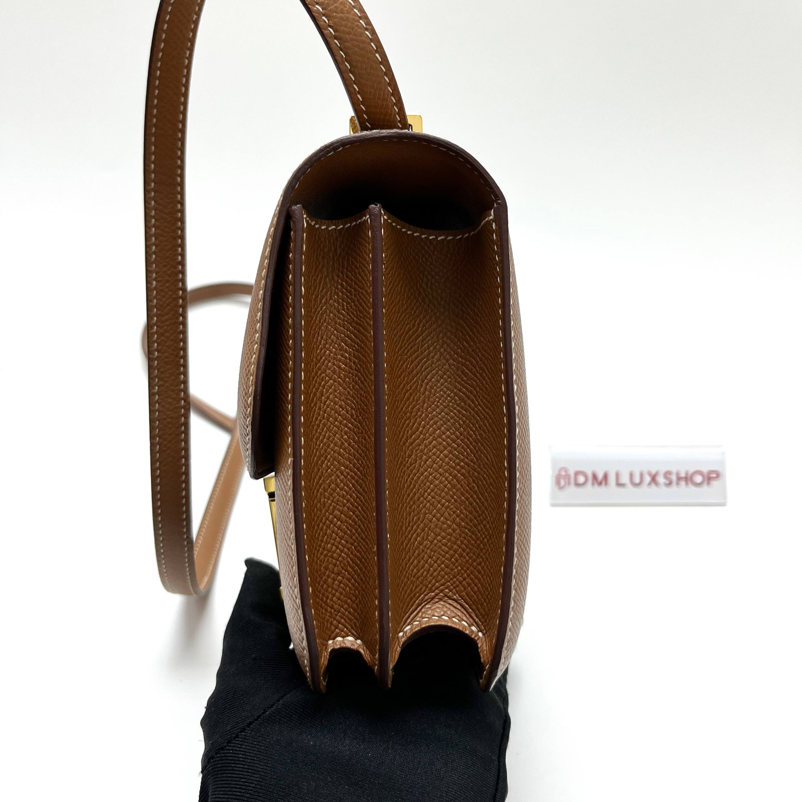 Hermes Mini Constance Gold GHW (Stamp Z)