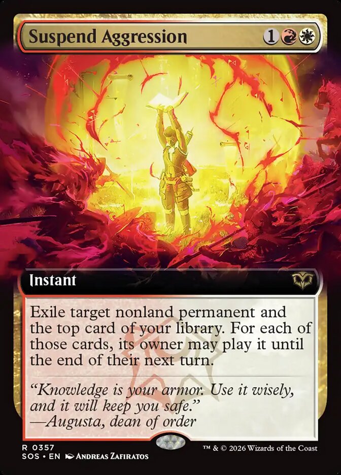 [EN] [Foil] Suspend Aggression [SOS-357] R