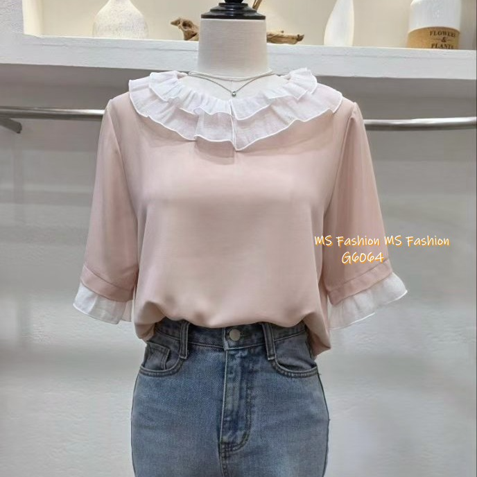 G6064 韓國🇰🇷靚料拼邊top