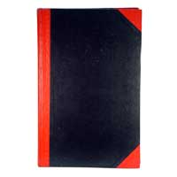 RE452紅黑面硬皮簿8*13"(200頁)