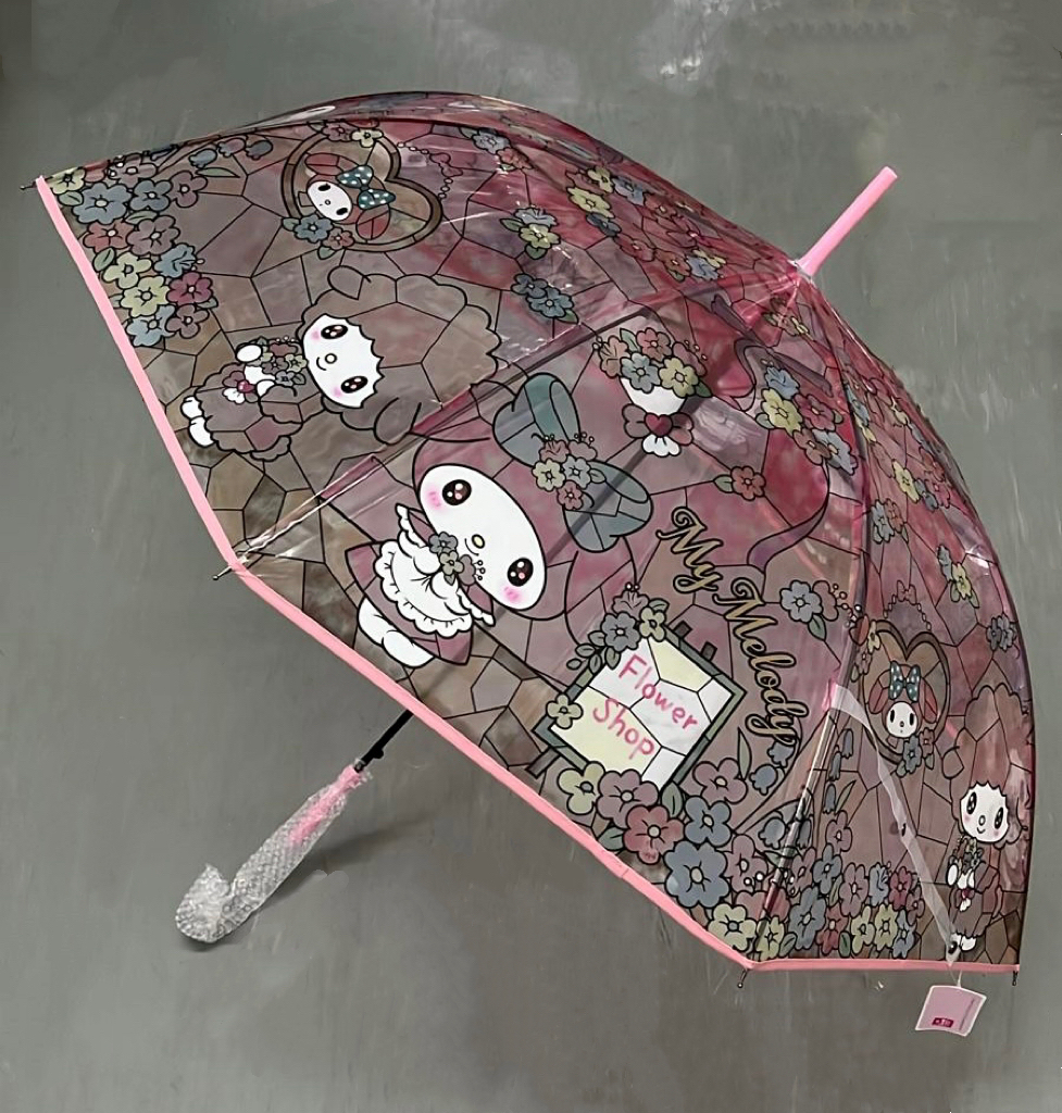 🎌日本直送🎌 Melody 玻璃彩繪透明直傘