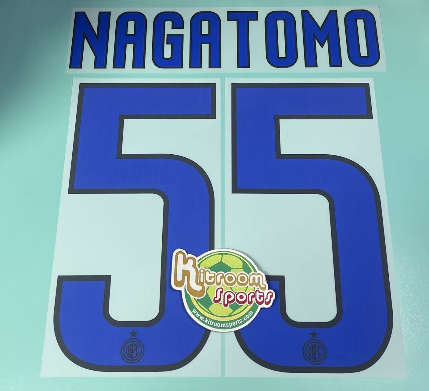 2011-12 Inter Milan Away Nameset #55 NAGATOMO