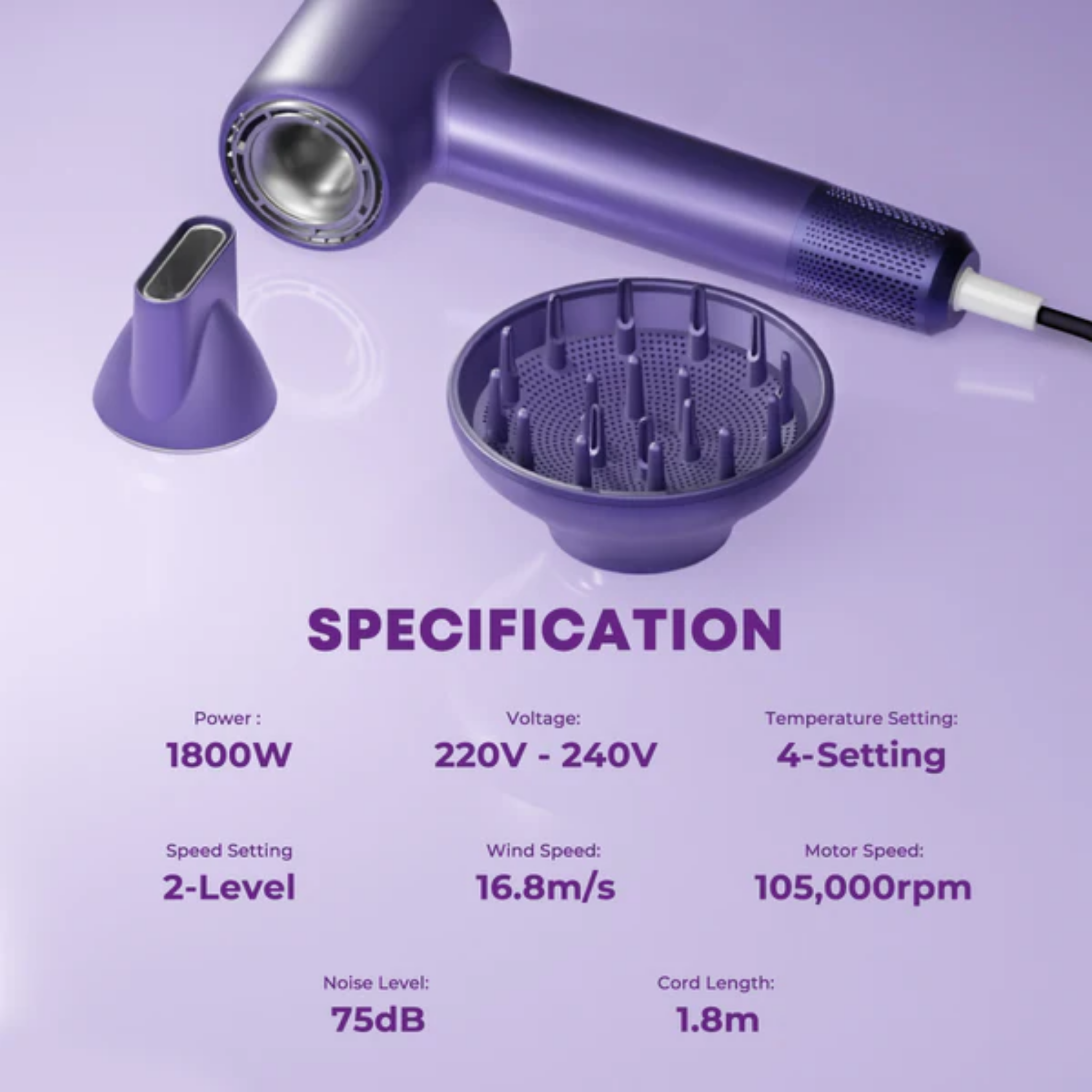 Russell Taylors High Speed Hair Dryer (HD3)