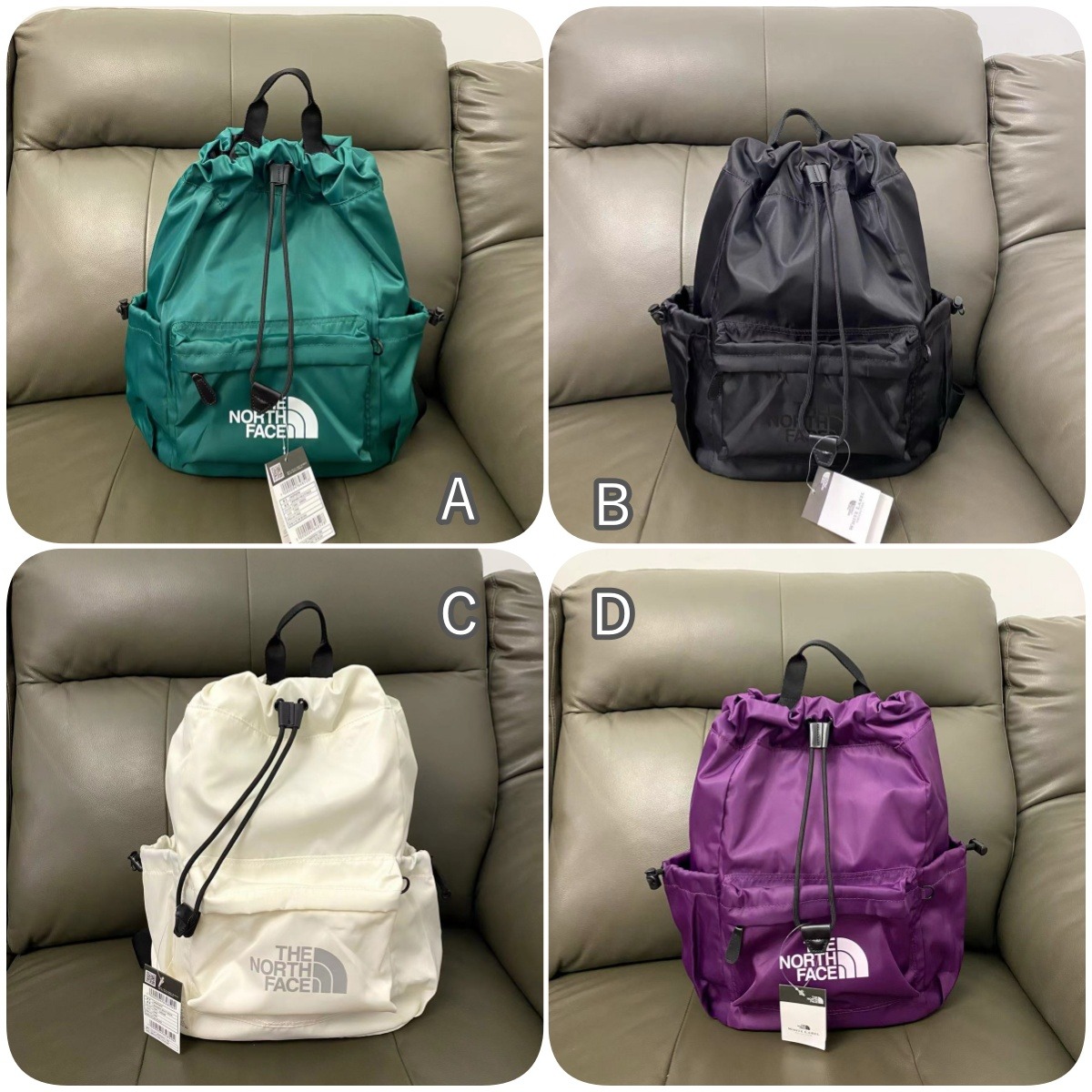【現貨】The North Face 多口袋抽繩雙肩背囊
