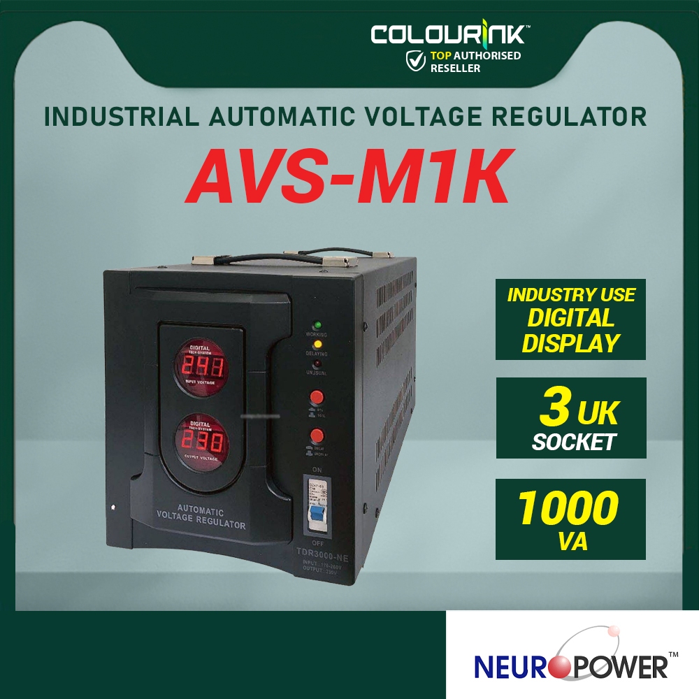 NeuroPower 1KVA 2KVA 3KVA AVR Industrial Motorised Automatic Voltage Stabilizer AVS-M1K0 AVS-M2KE AVS-M3K0