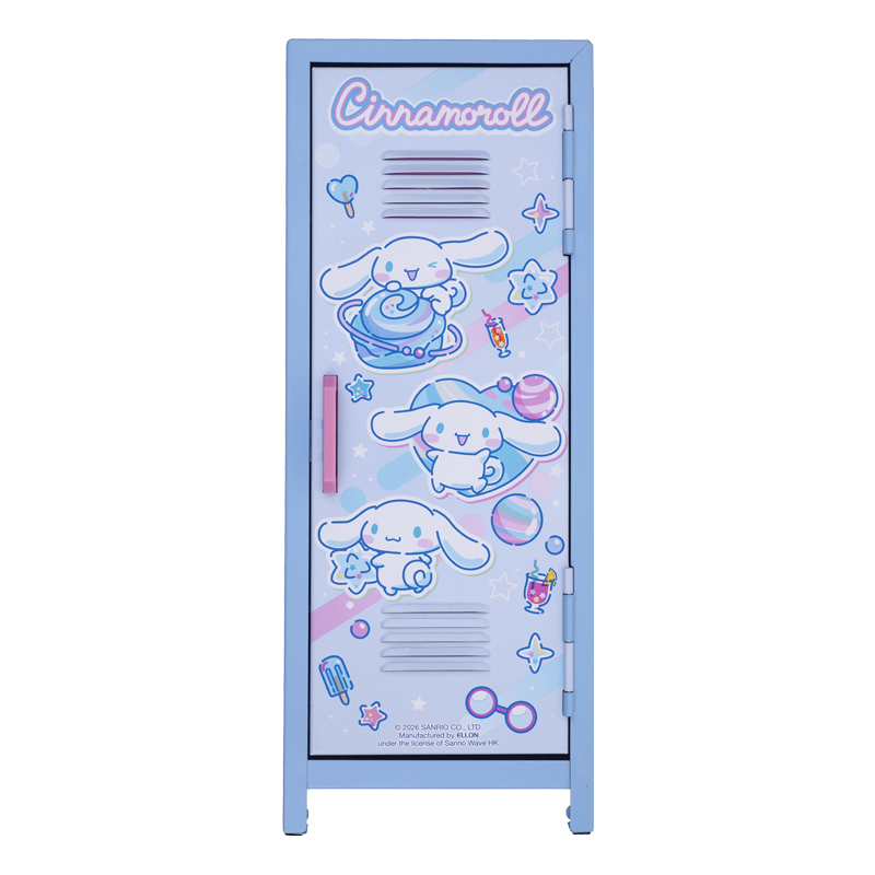 Cinnamoroll Metal Locker w/ Lock, Key & Deco. Sticker直身夾萬