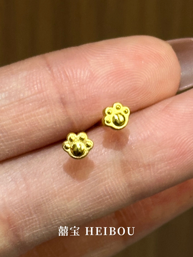 【3D硬金】猫爪/星月/金币/凯蒂猫耳钉