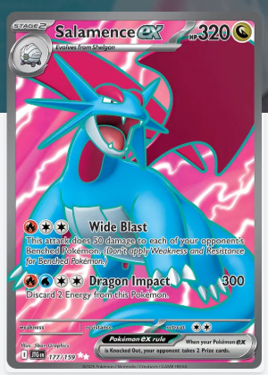 Pokemon TCG Card Game - JOURNEY TOGETHER -Salamence EX-177/139