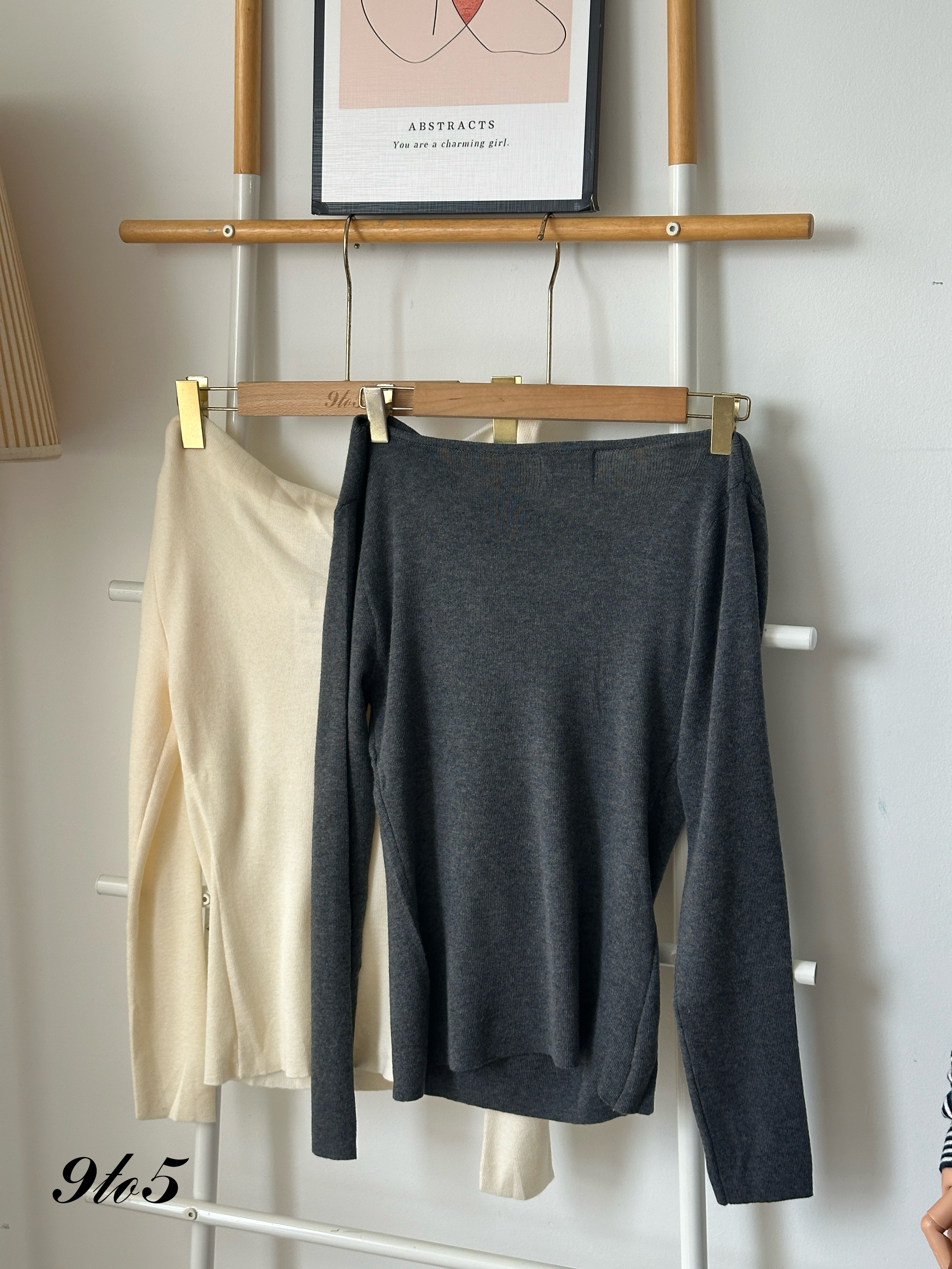 T3982 Off-Shoulder Knit Top - 3 Colors