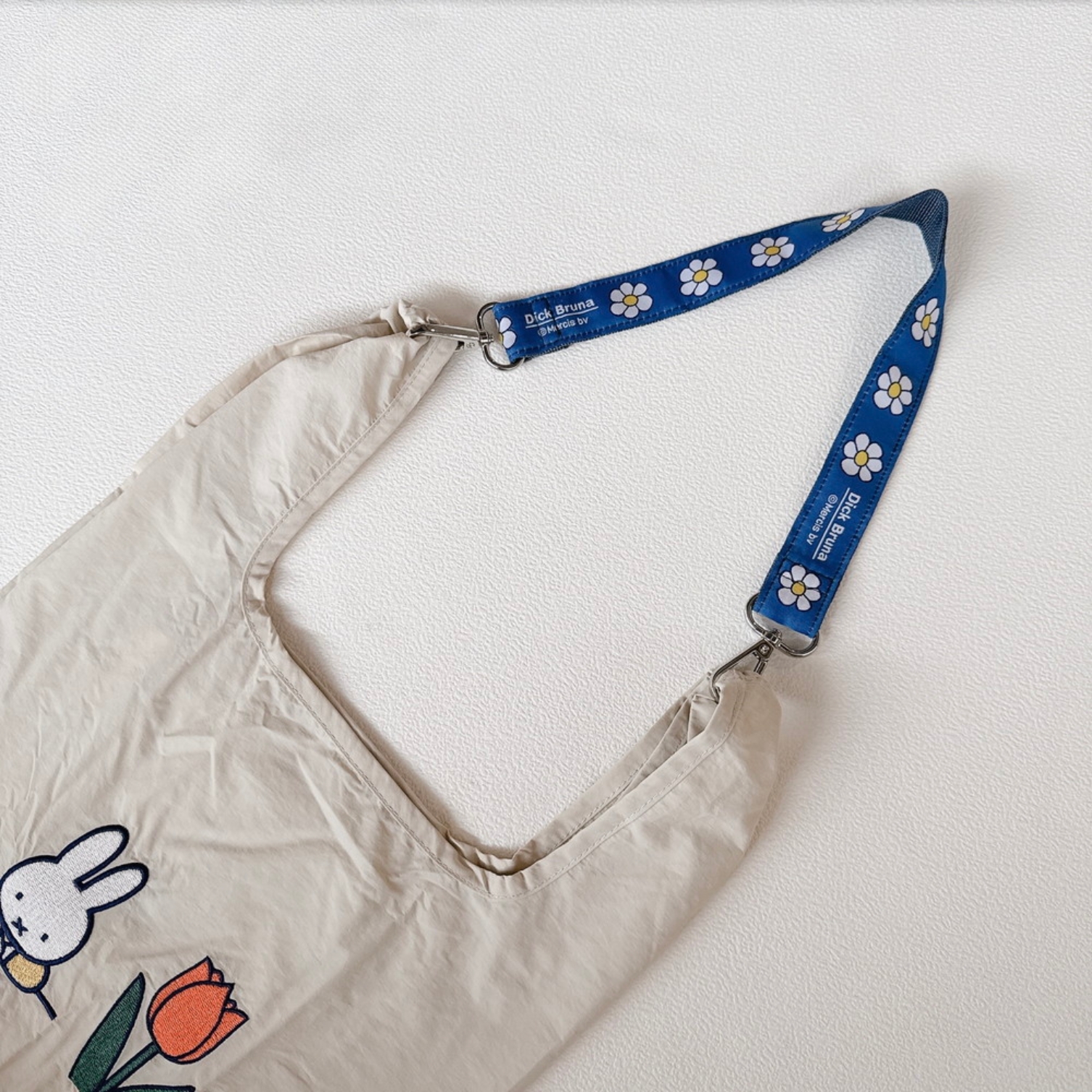 2026春夏新作 Dick Bruna miffy Strap Shopper BAG 肩背款 環保袋 米白色