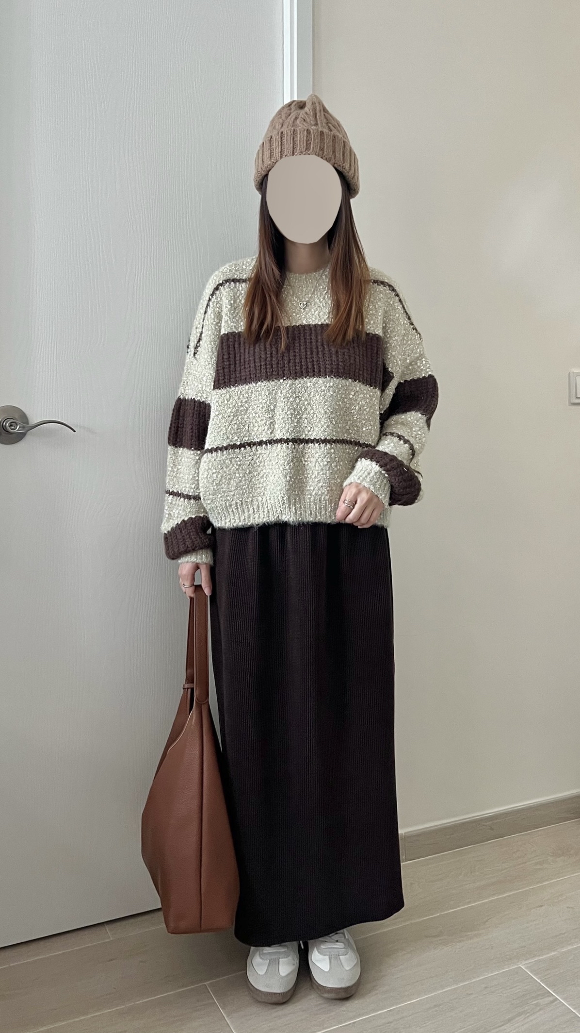 厚實直筒長裙 免熨