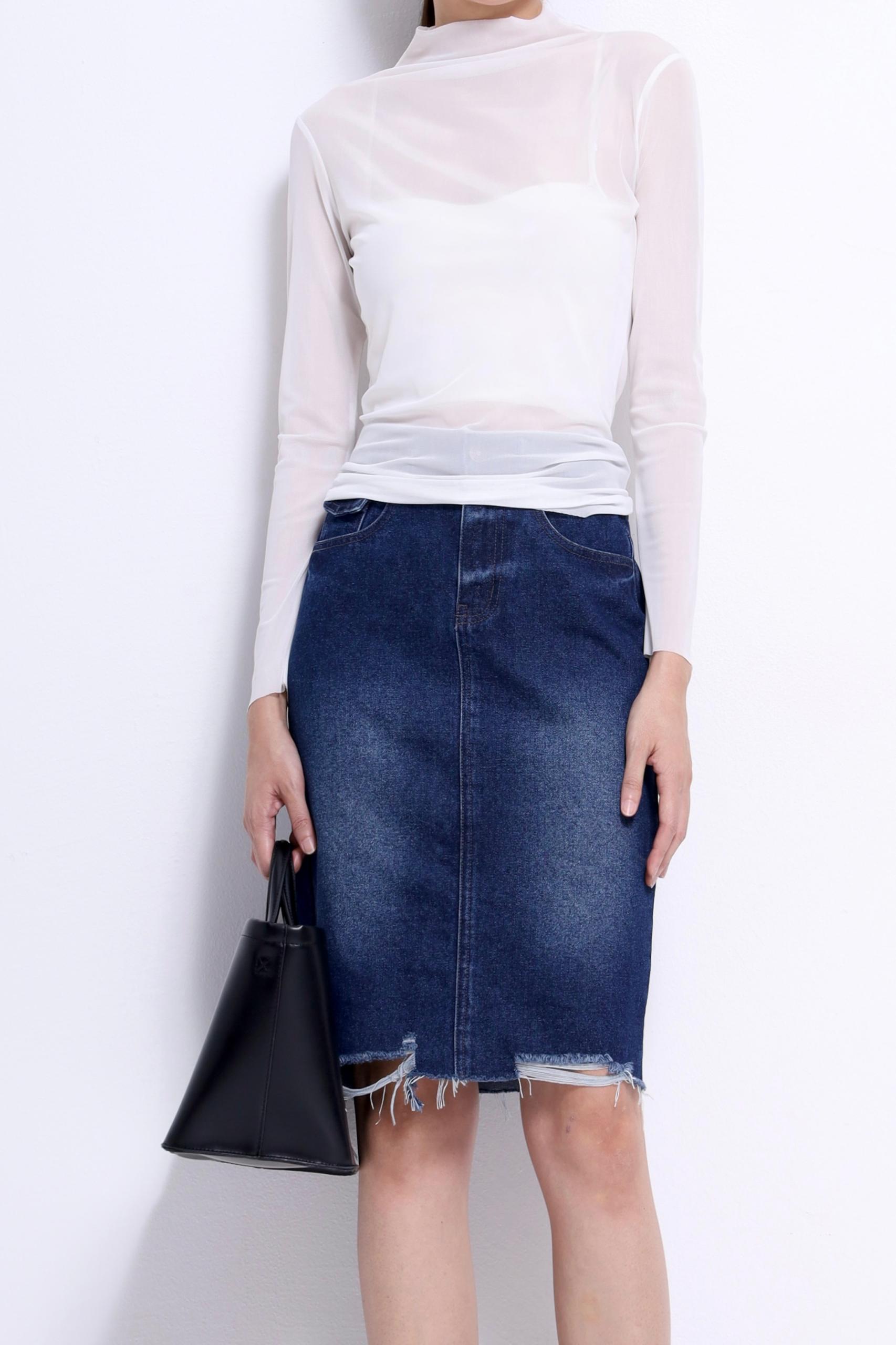 CB2737 SOFT HIGH NECK L/SLLV TOP