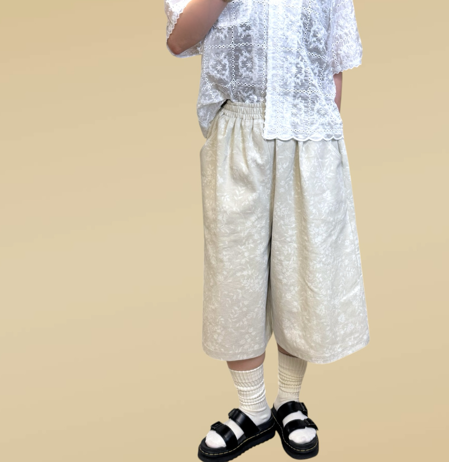 221125 暗印花牛仔褲