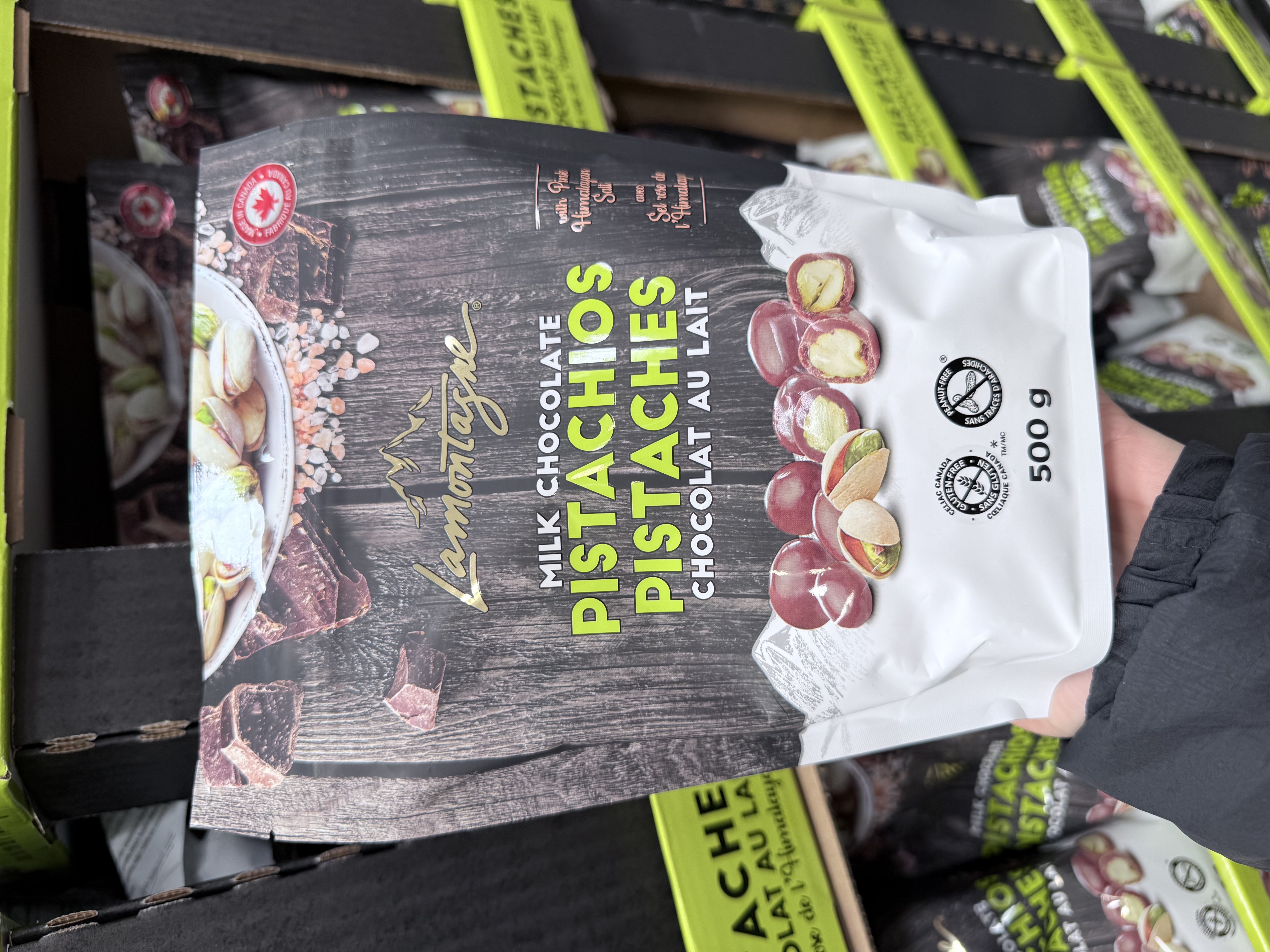 🇨🇦「Costco 零食推薦」Lamontagne 喜馬拉雅粉紅鹽牛奶朱古力開心果