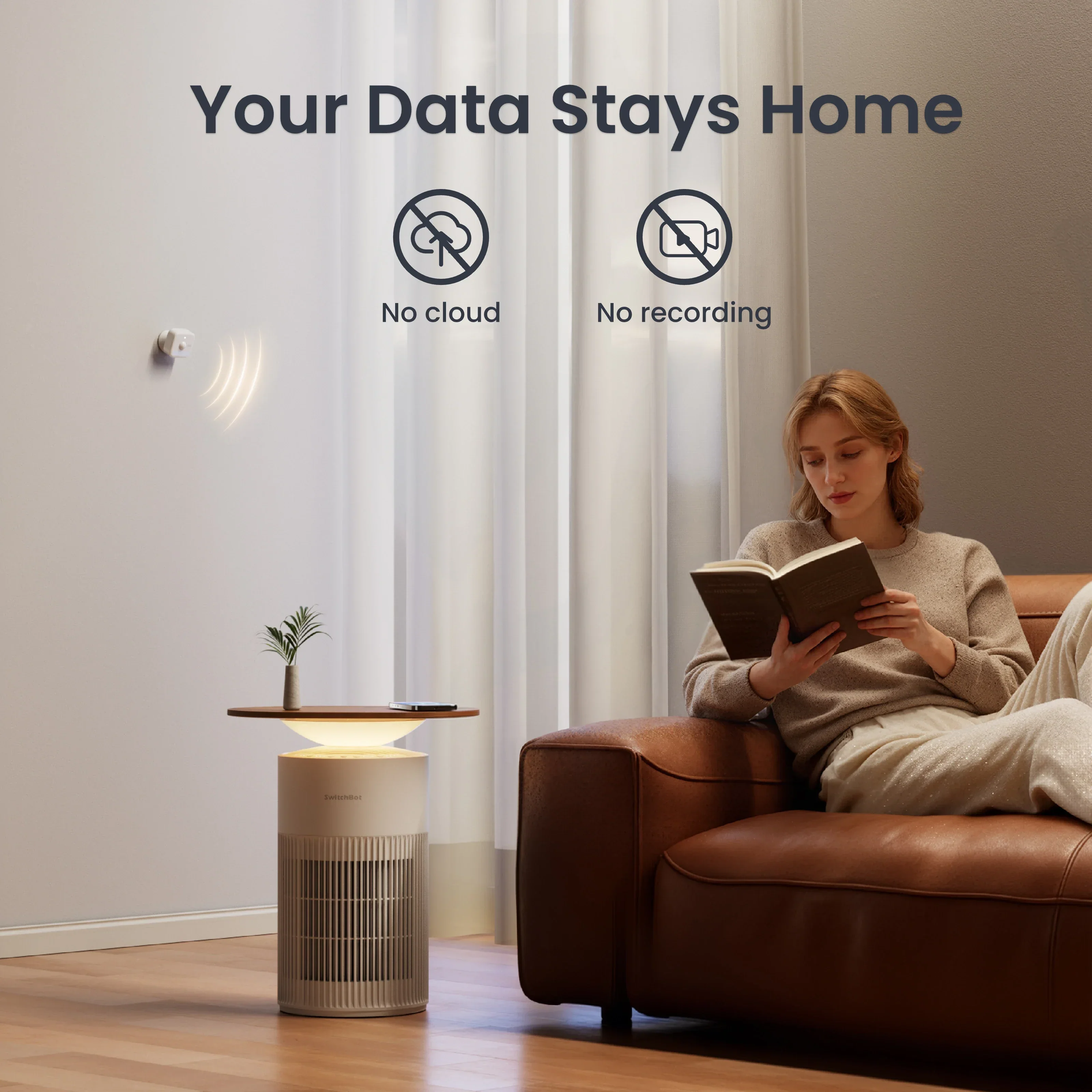 香港行貨 一年保養SwitchBot Presence Sensor 存在感測器 – 60GHz mmWave 雷達 + PIR + 光感 精準偵測靜止人體 AI防干擾 電池續航最長2年 IP55防水 支援Apple