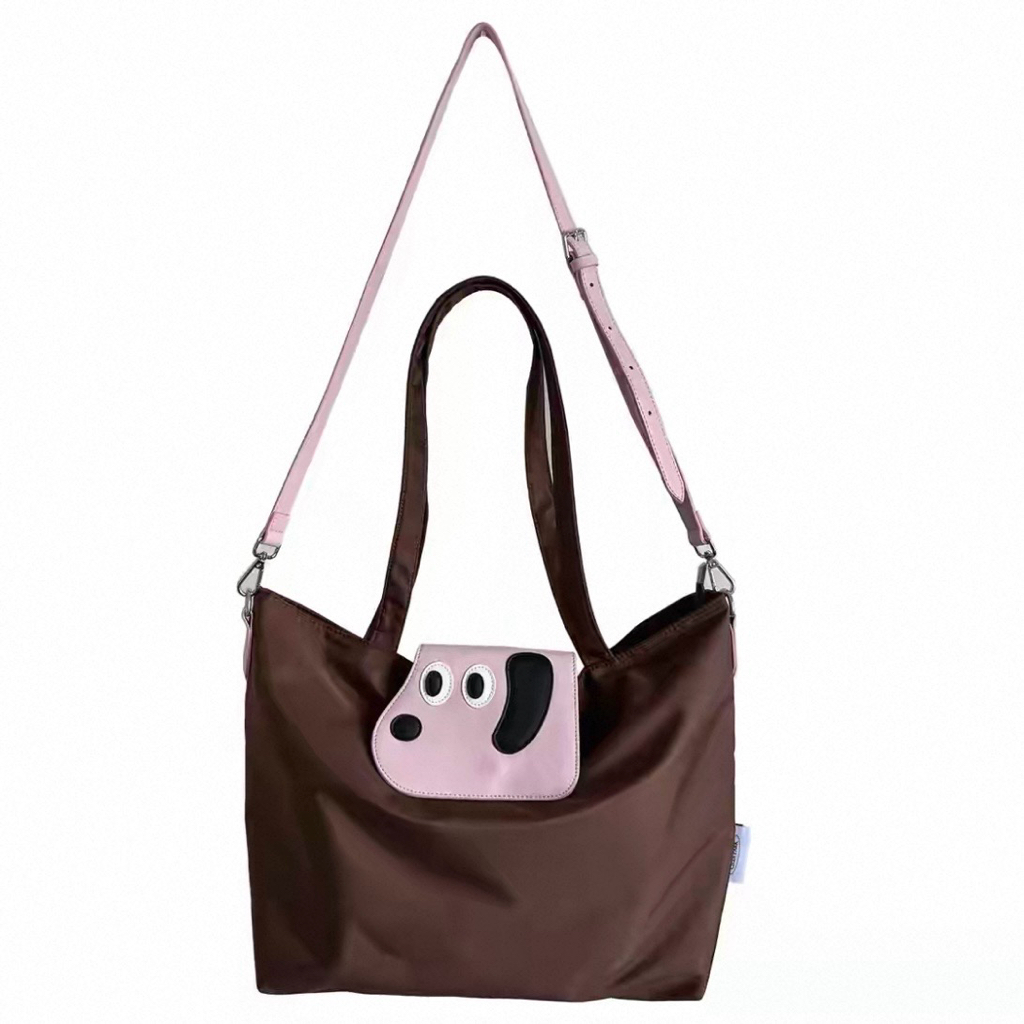  裝得下世界的大頭狗狗・兩用大容量托特包