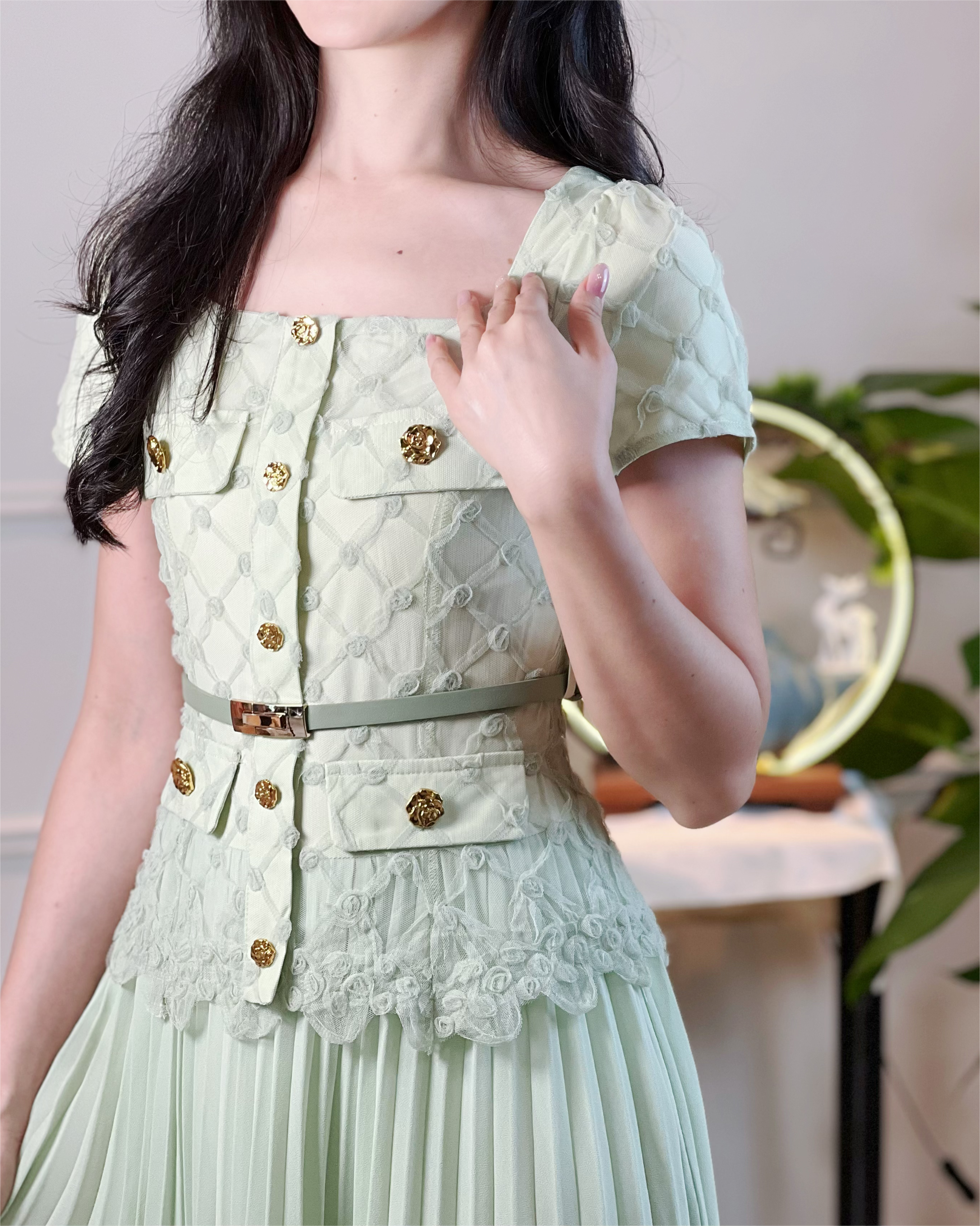 5097 Hedda Lush Meadow Midi Dress