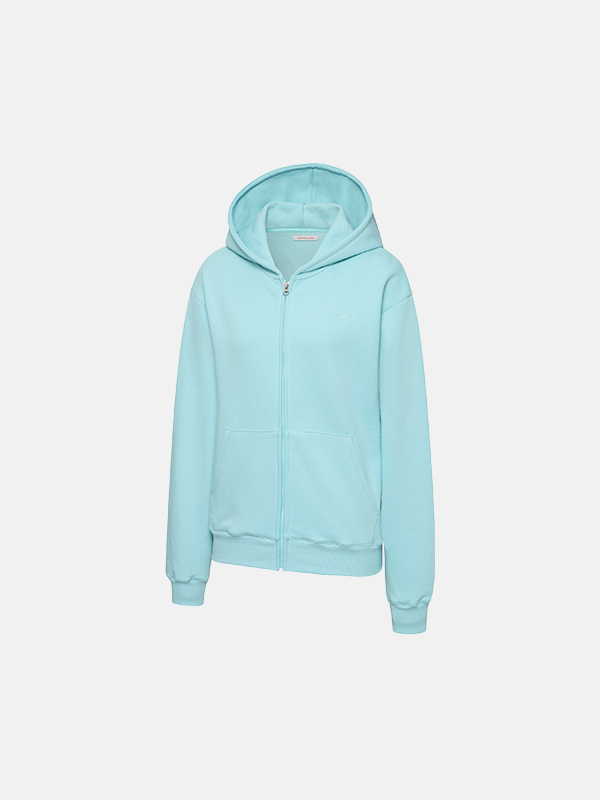 預購_Core Essentials Fleece-Lined Zip-Up Hoodie by Grandeline