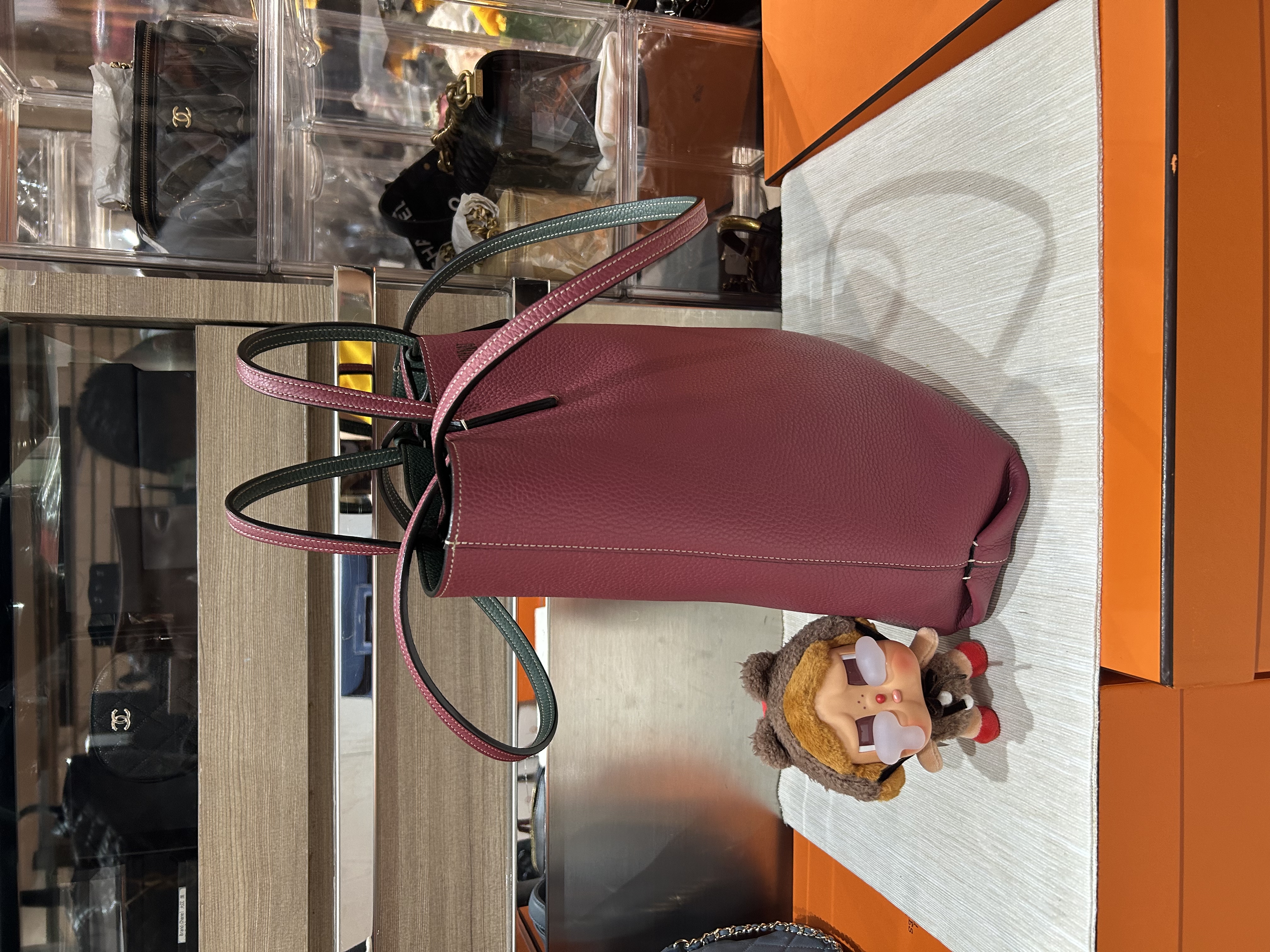 Moynat tote bag reversible calfskin  ,100%Authentic,98%new✅Dust bag