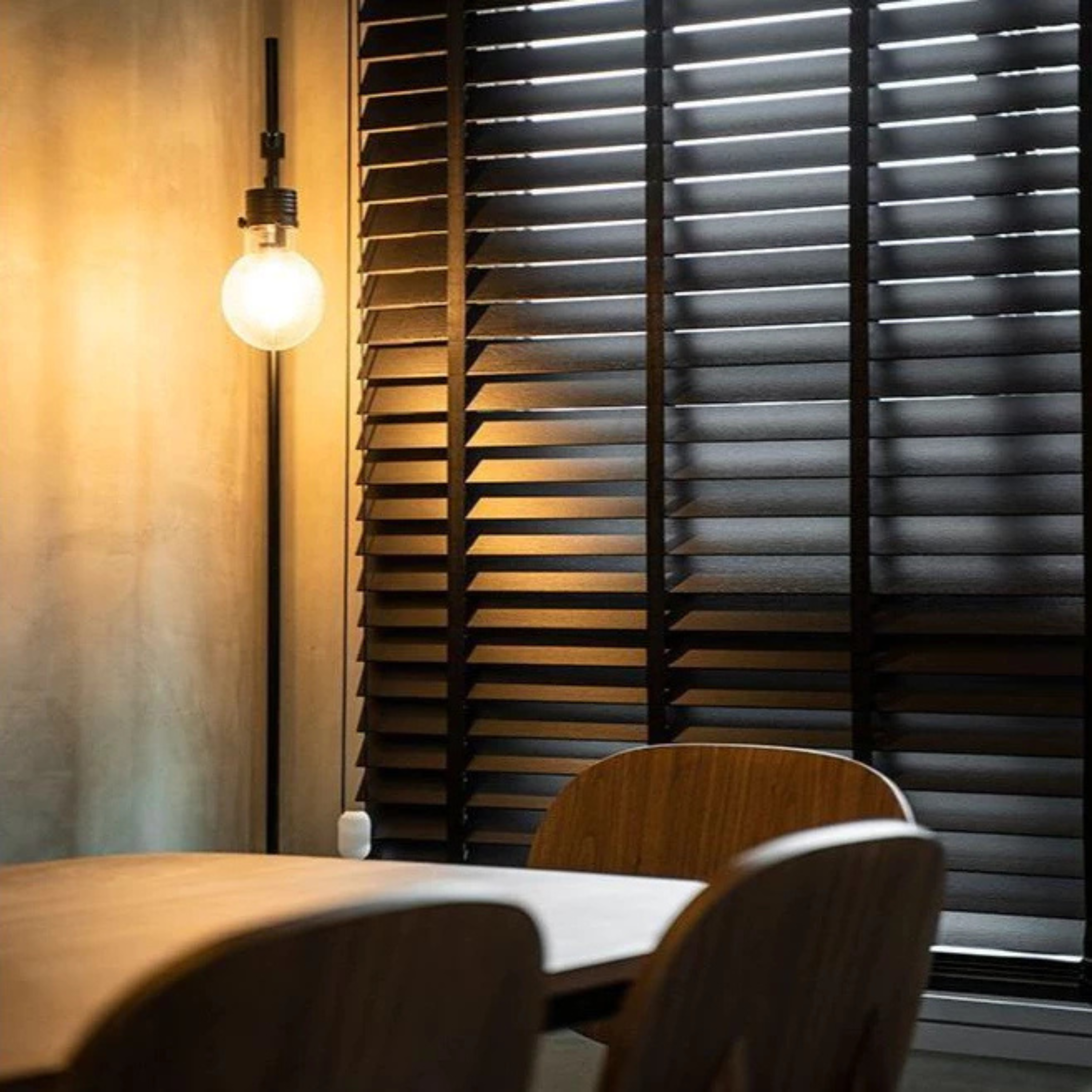 50mm PS Timber Blinds | Custom Made Window Blinds | Waterproof Wood Venetian Blind | Tirai Kayu