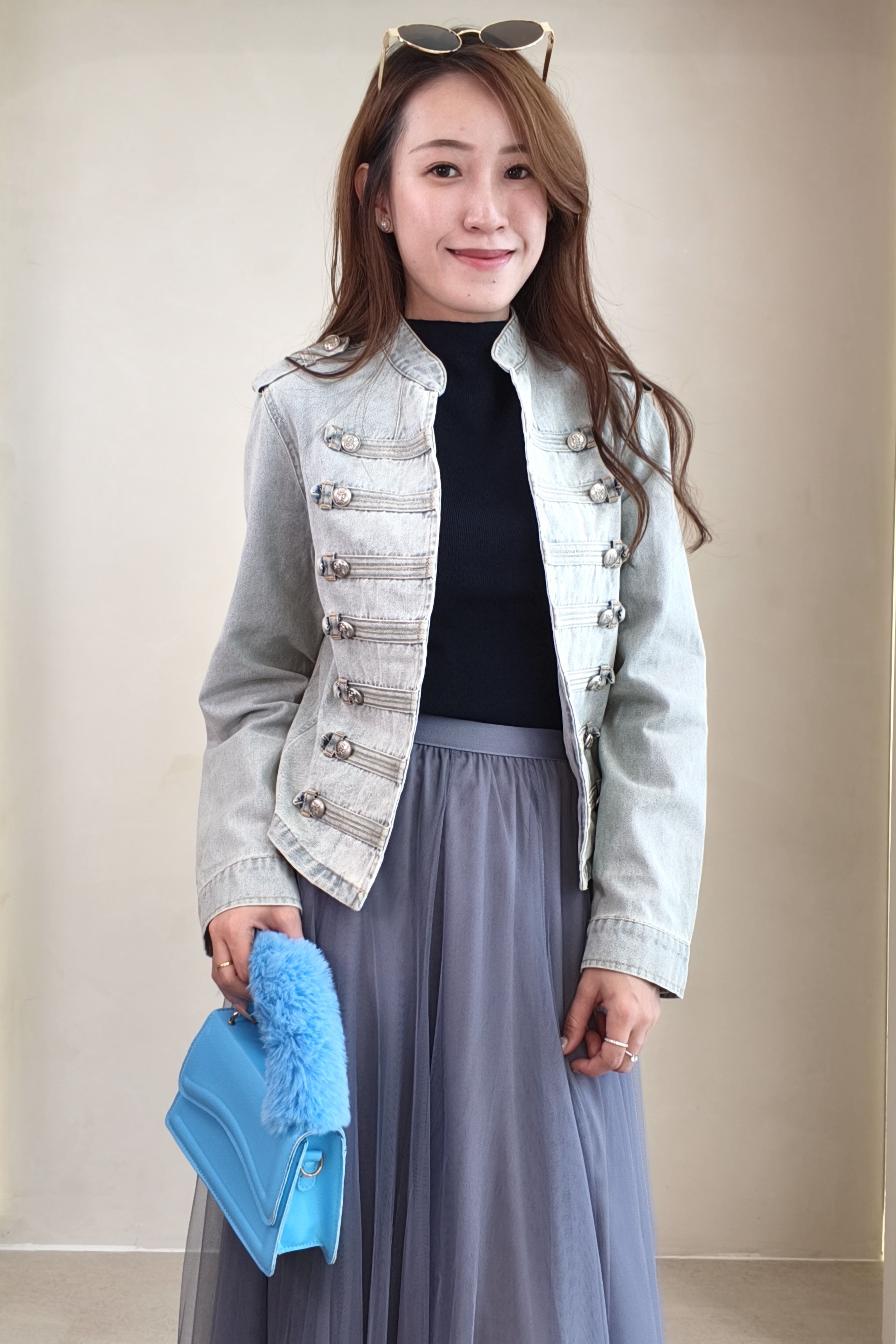 CB2735 Harper Military Denim Jacket