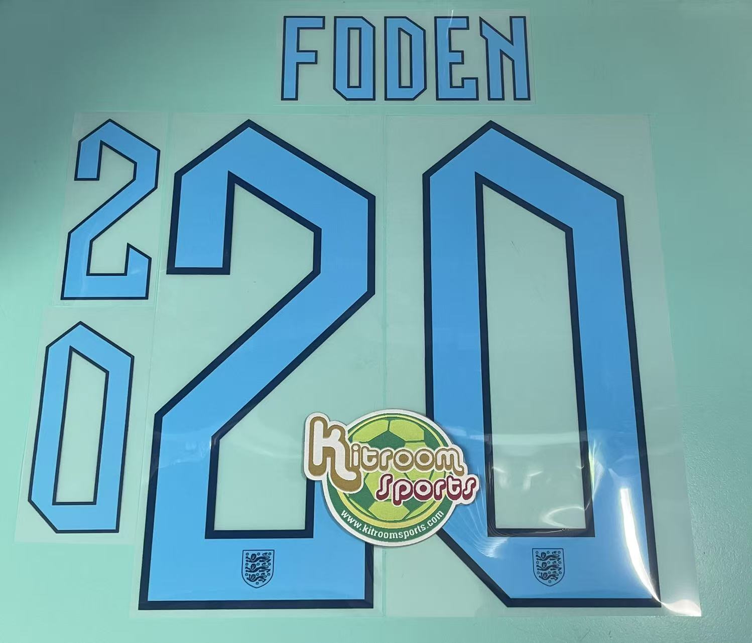 2022  England Away Nameset #20 FODEN