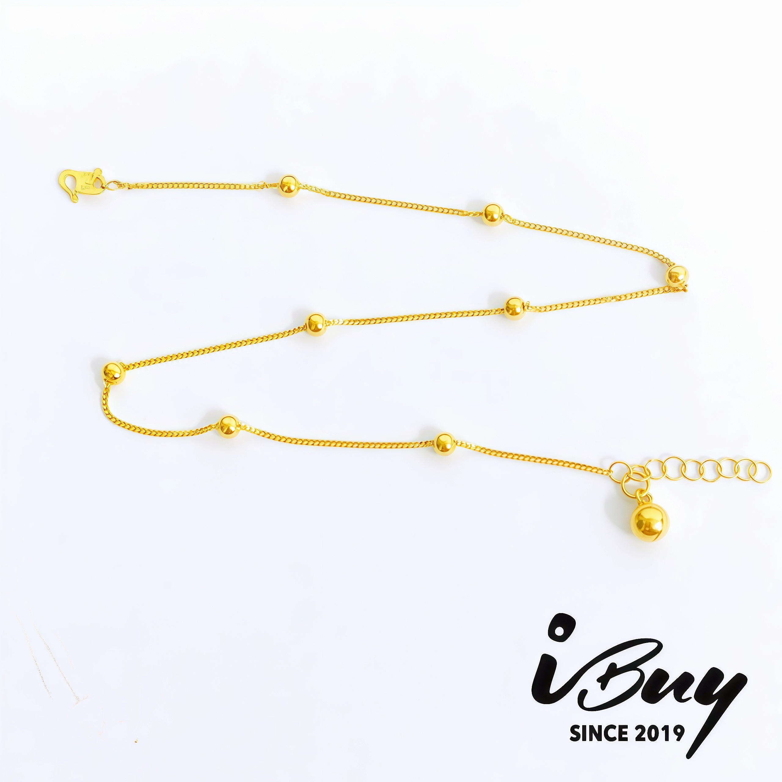 916 GOLD BALL CHAIN ANKLET 916 金 光珠脚链