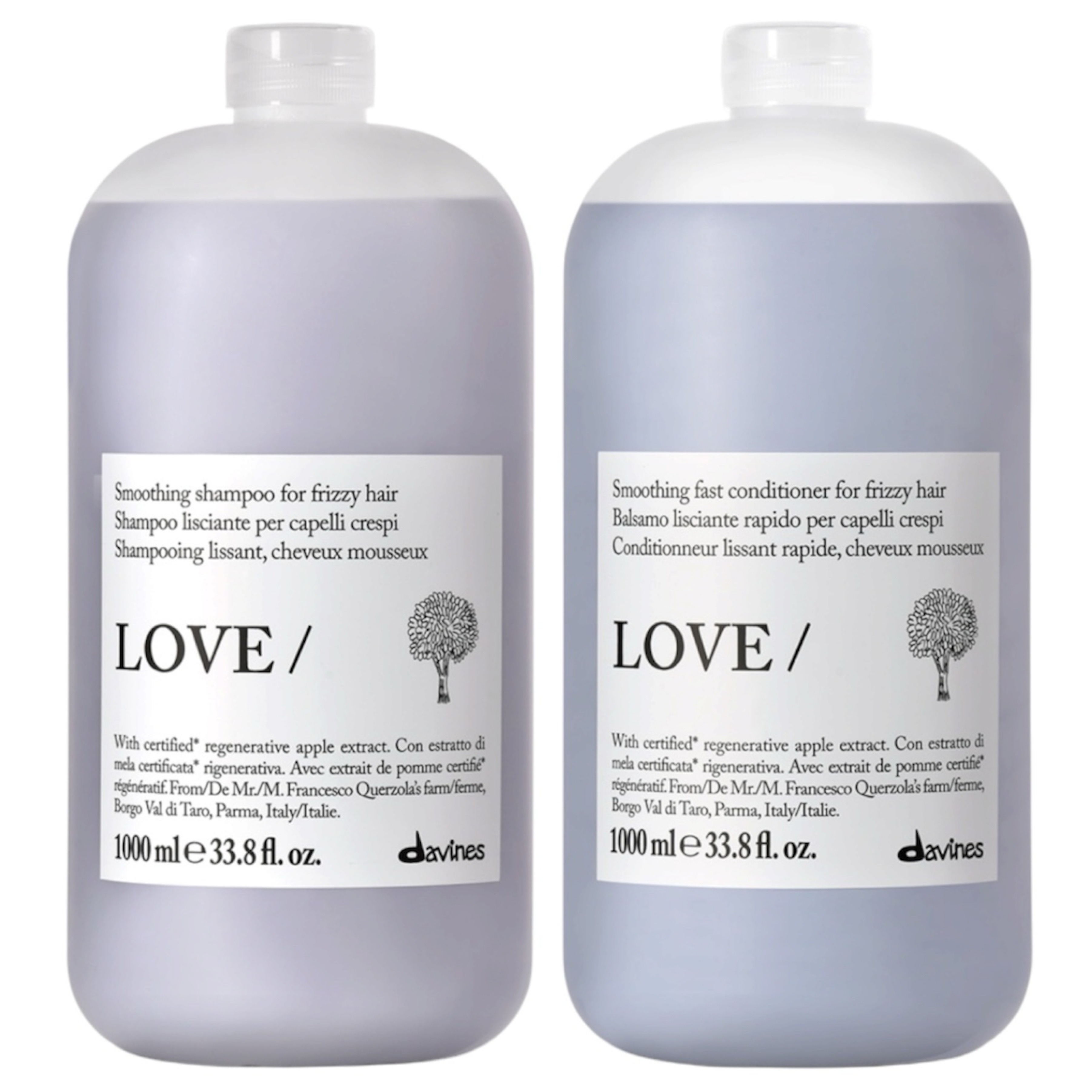 Davines LOVE SMOOTHING Shampoo+Conditioner 柔順洗護套裝 1000ml+1000ml