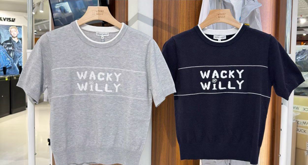 🌱​WACKY WILLY🌱 New女款針織top 韓國連綫折扣💛 Size s /m Navy / grey
