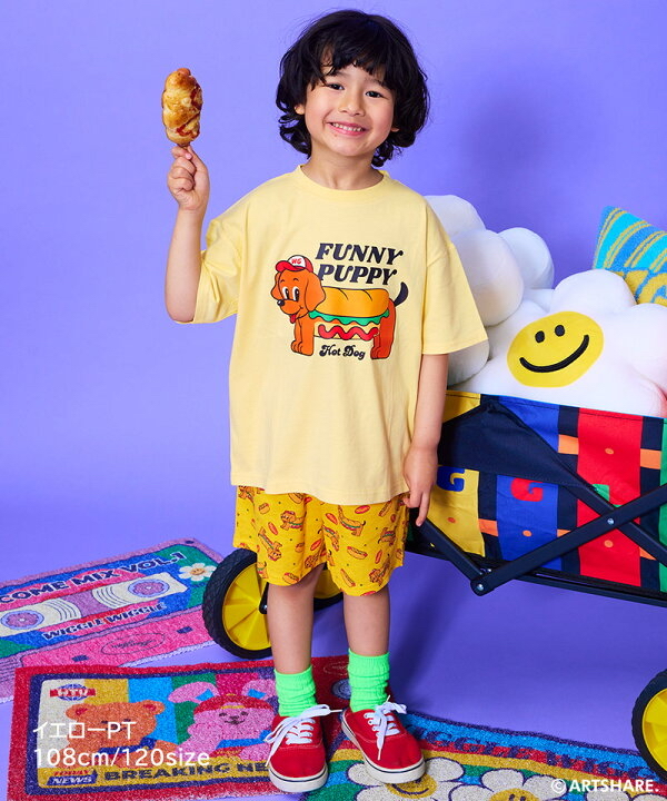 🇯🇵預訂 日本直送🇯🇵Markey’s x Wiggle Wiggle四色圖案滿印華夫格短褲