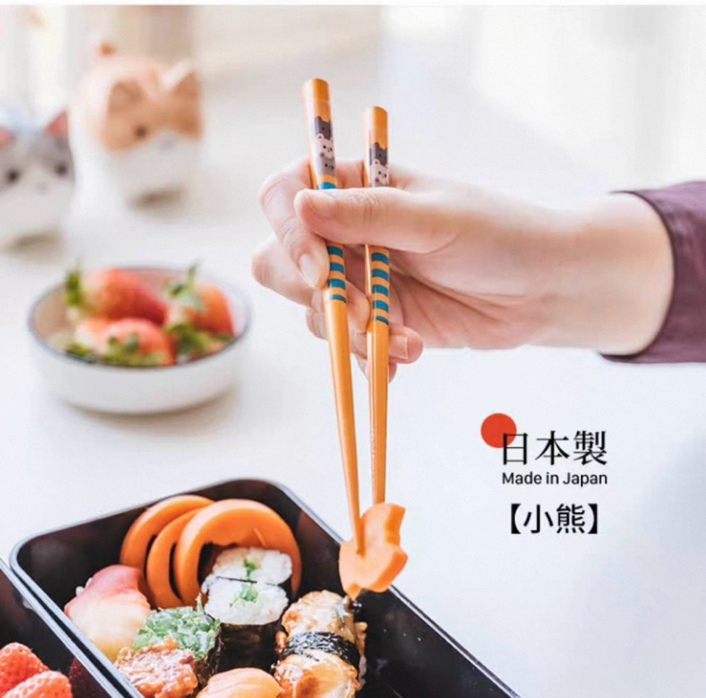 日本Kawai動物系列抗菌兒童筷子