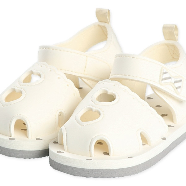 🇯🇵預訂 日本直送🇯🇵心心米白色EVA涼鞋