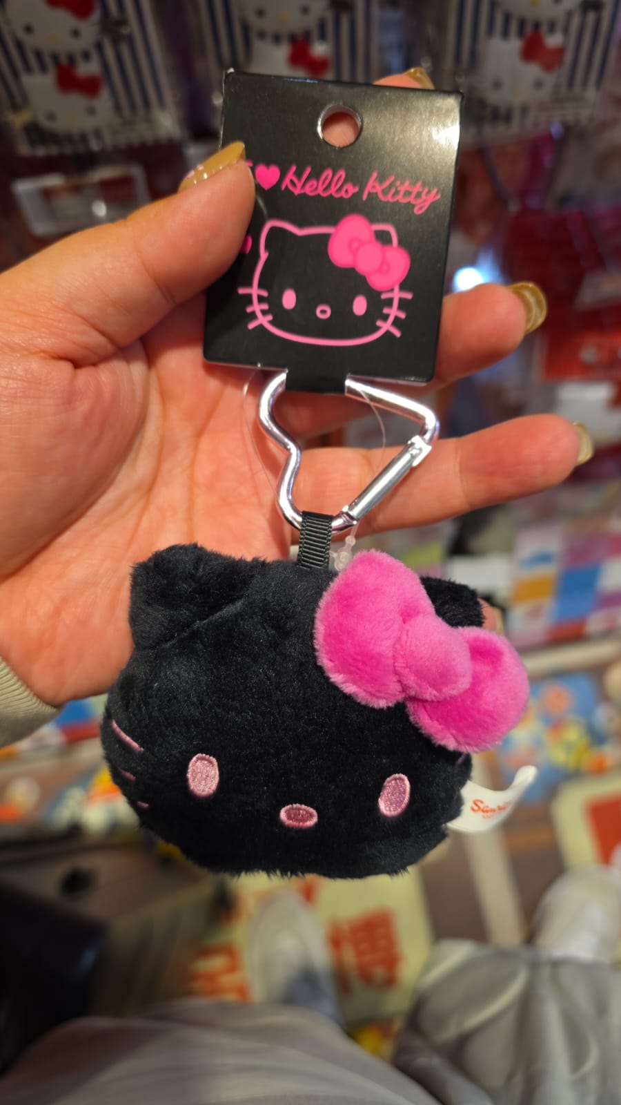 黑色kitty keychain