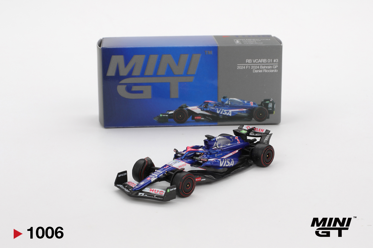 Mini GT 1/64 RB VCARB 01 #3 Daniel Ricciardo 2024 F1 2024 Bahrain GP - MGT01006-L