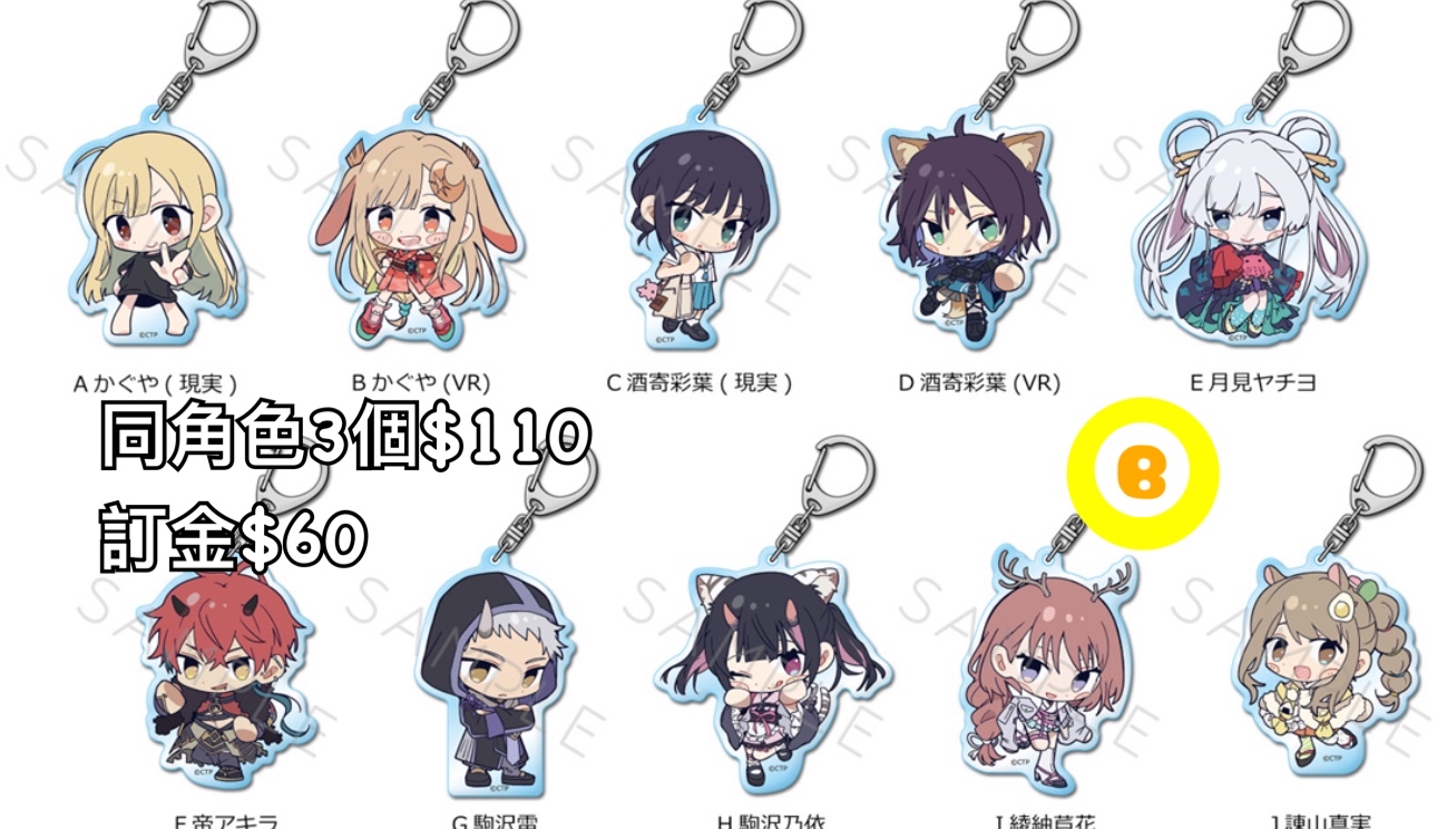 Preorder預訂6/2026年超時空輝耀姬匙扣