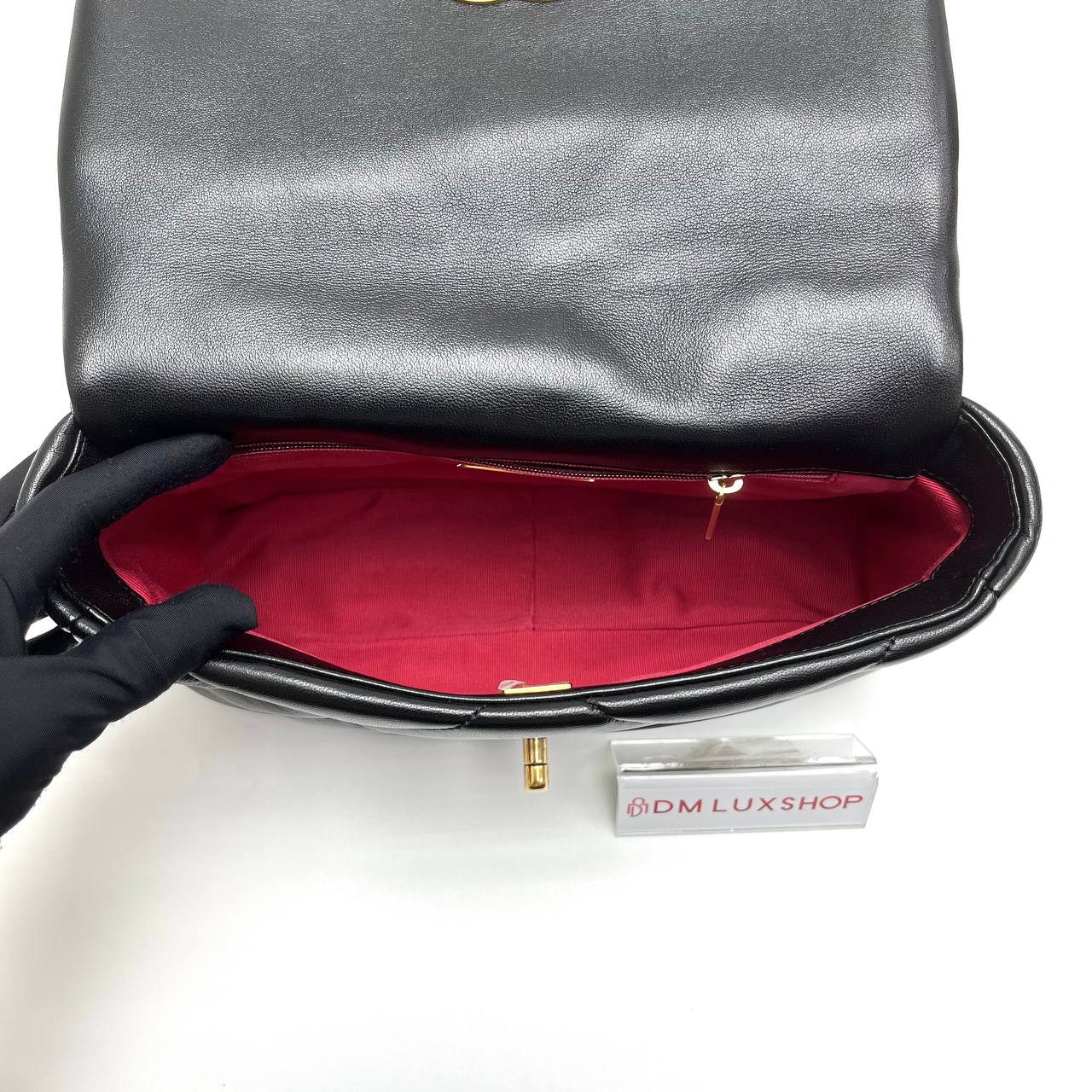 Chanel 19 Bag Small Black GHW (Microchip)
