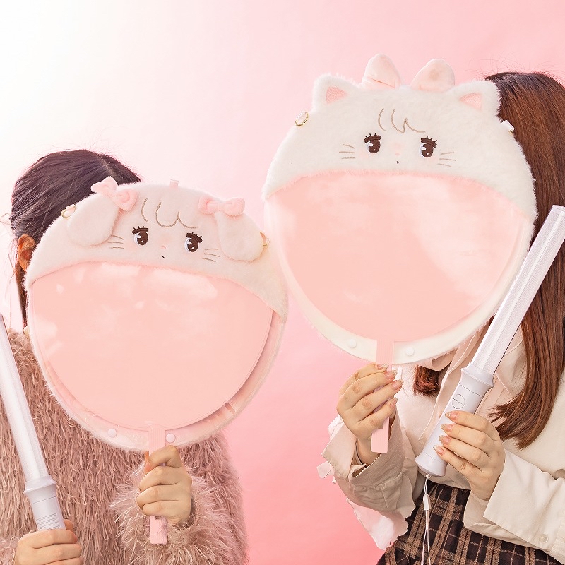 🎀【預訂】 Lil ala mode 毛毛扇套 - Latte