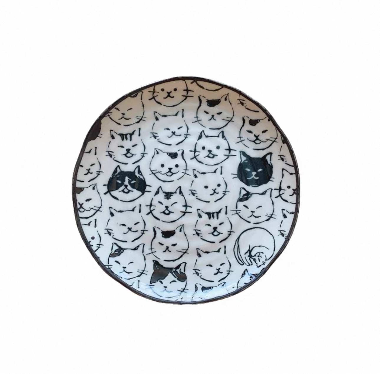 日本製美濃燒貓咪餐盤
