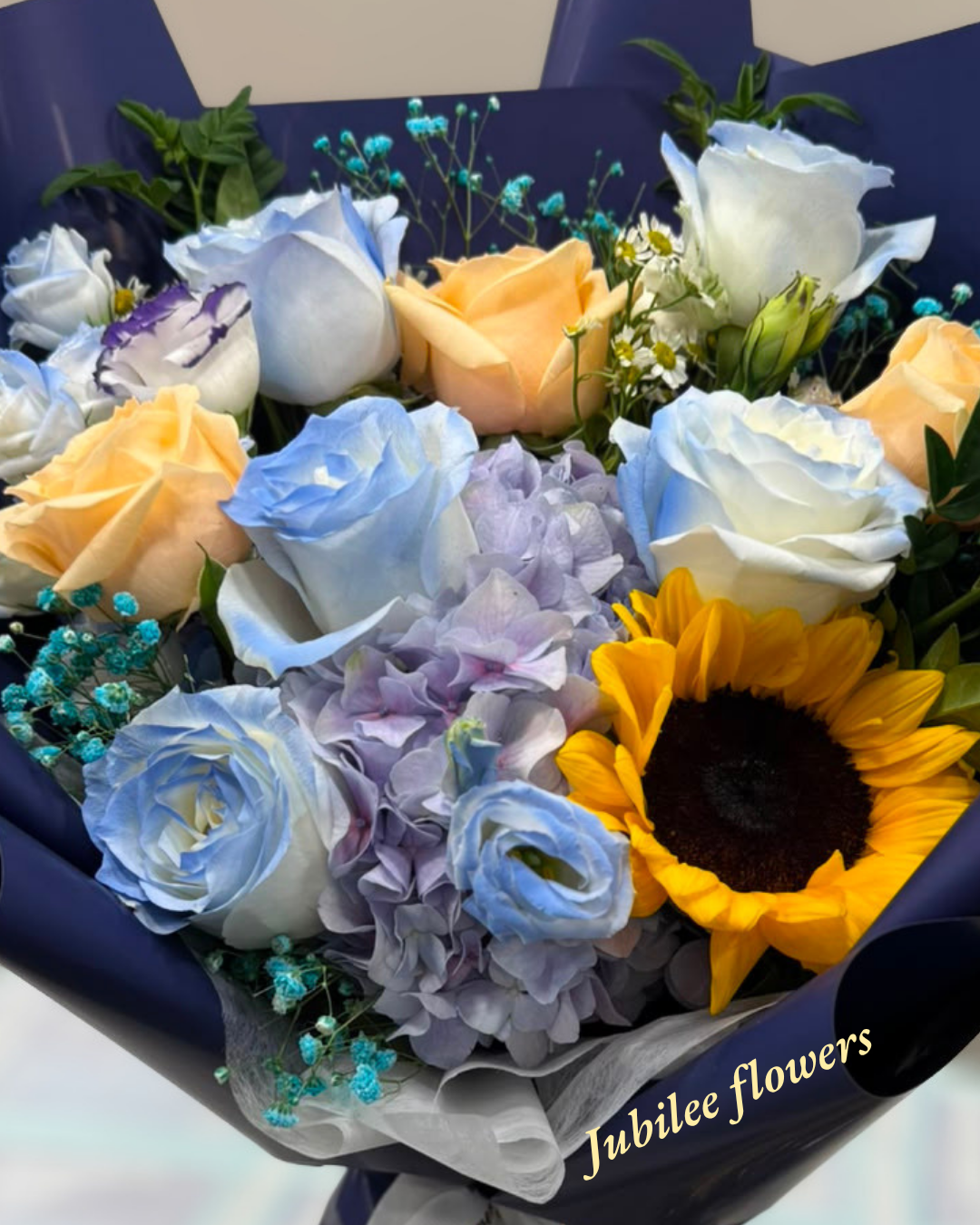 🌻向日葵 · 繡球 · 玫瑰花束