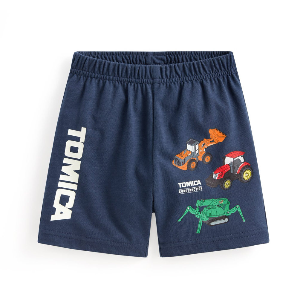 💚預訂 台灣直送💚Tomica三色車車印花竹節棉口袋短褲