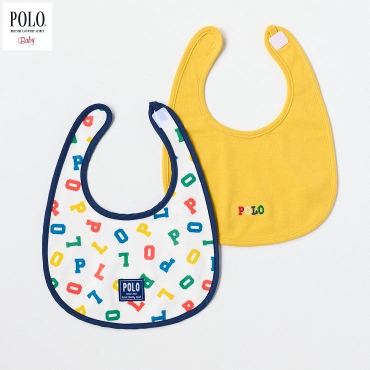 🇯🇵限量預訂 日本直送🇯🇵Polo Baby標誌刺繡滿印圍兜兩件套