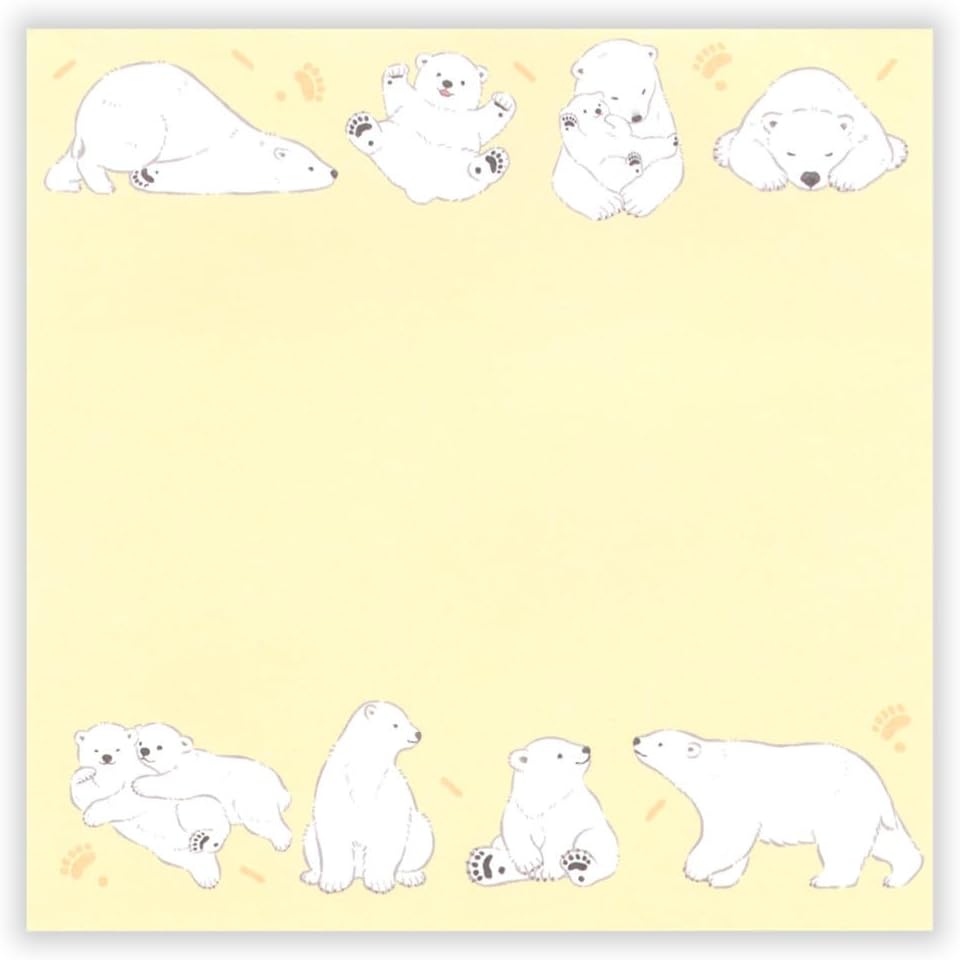 現貨｜ZOOm in Animals 北極熊 日本製 便條紙 Memo Notepad (5424411)