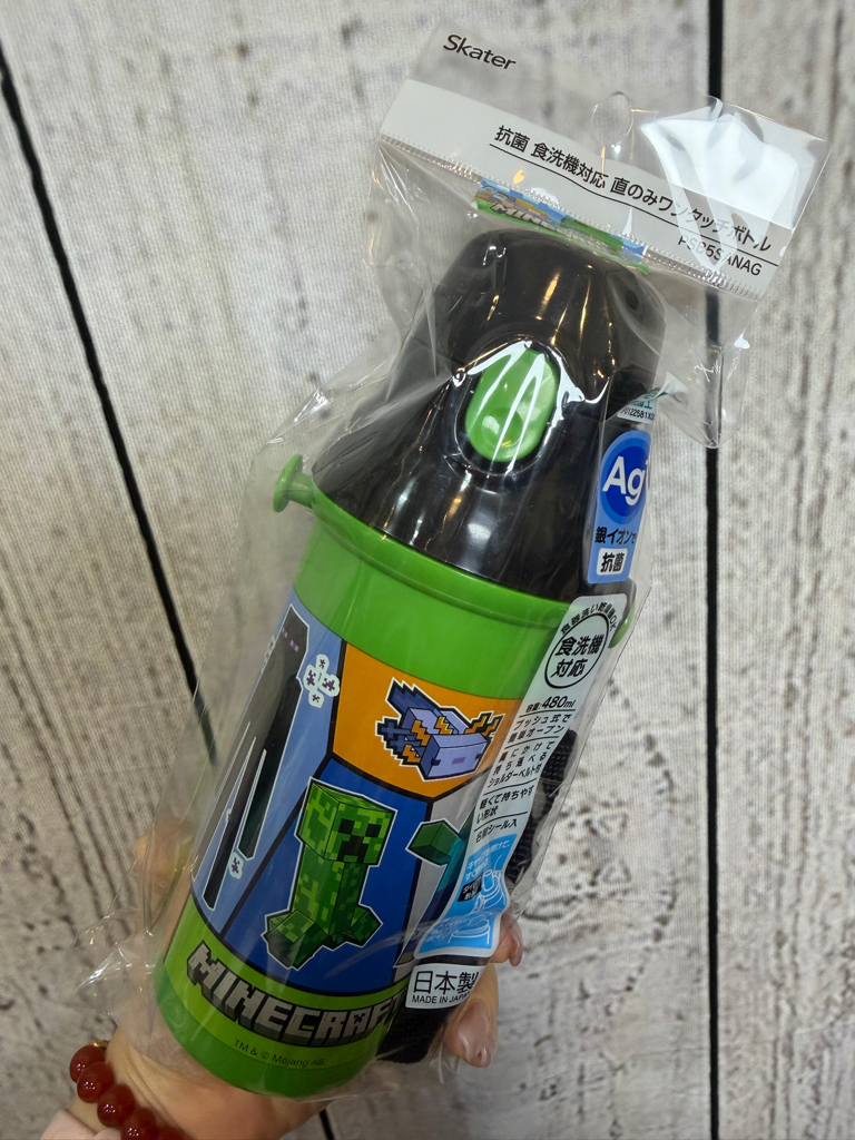<🧡門市現貨🧡>日本製Skater卡通直飲式水壺480ml
