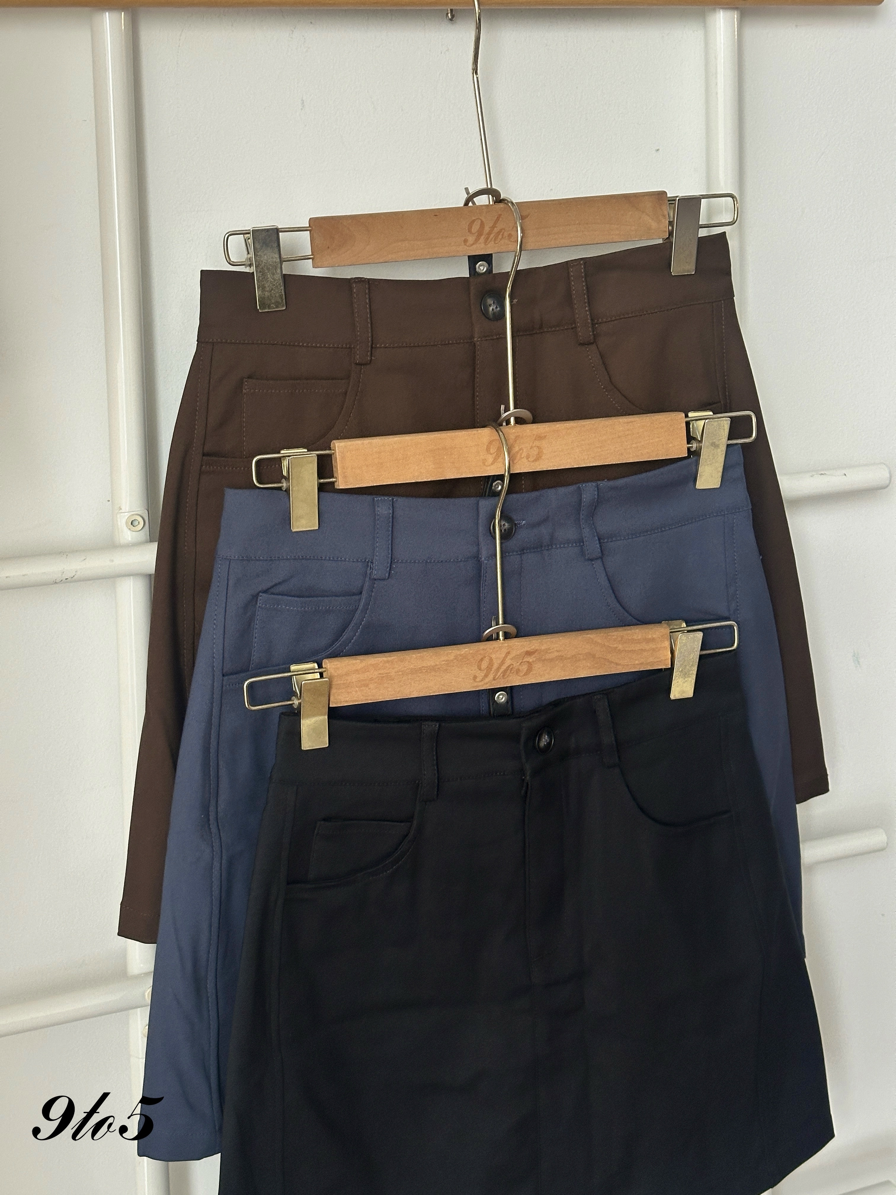 S1838 A Line Short Skirt - 3 Colors 